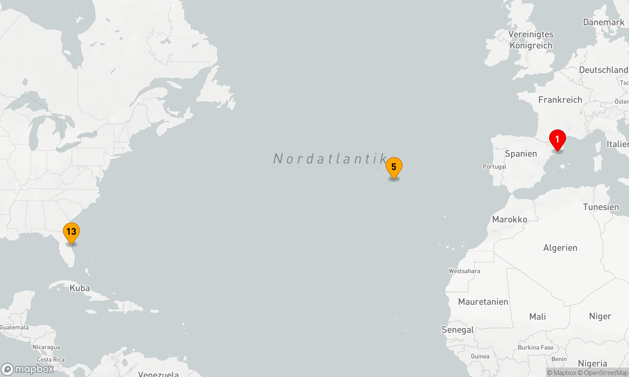 Route 12 Nächte - Von der Mittelmeerküste zu den karibischen Wellen