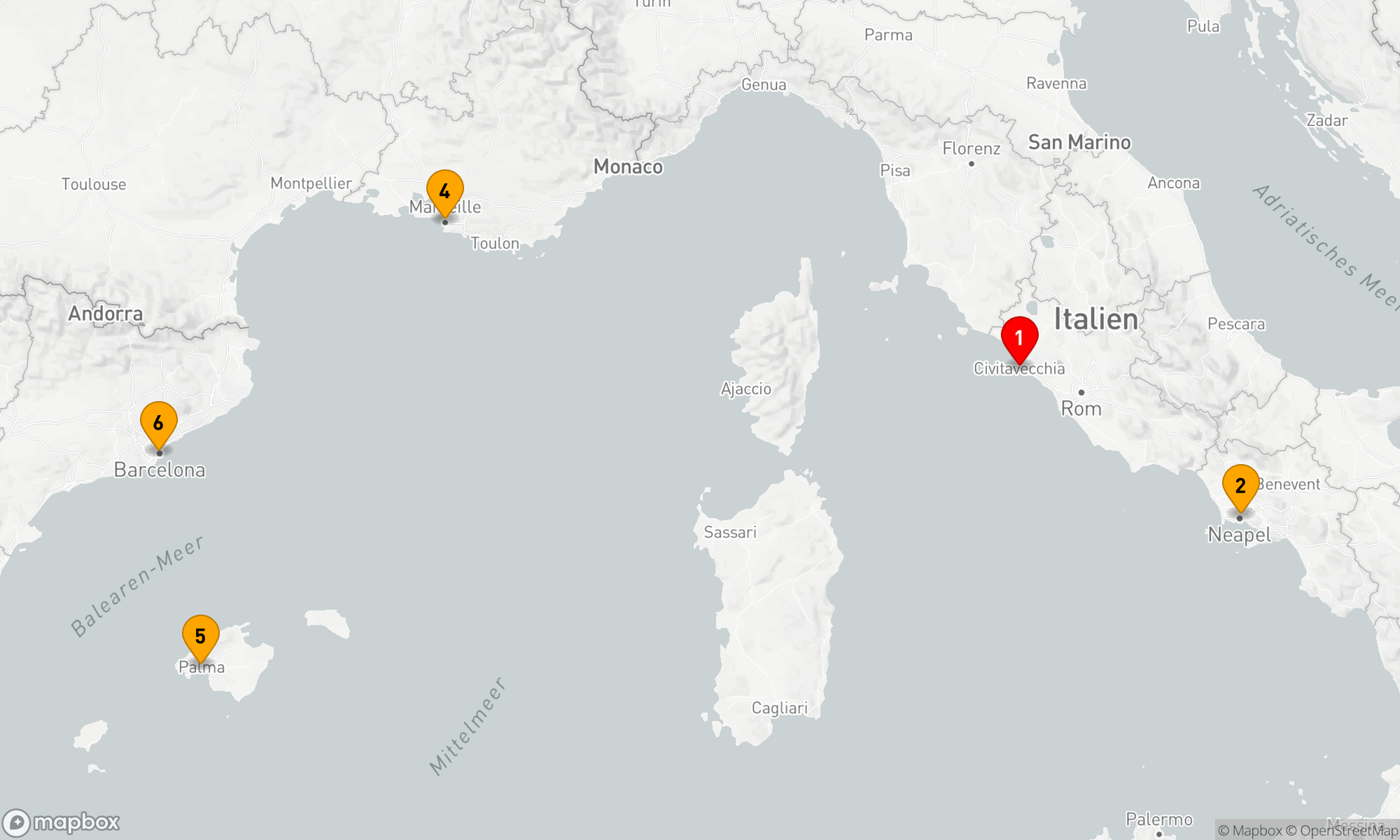 Route 7 Nächte - WESTLICHES MITTELMEER