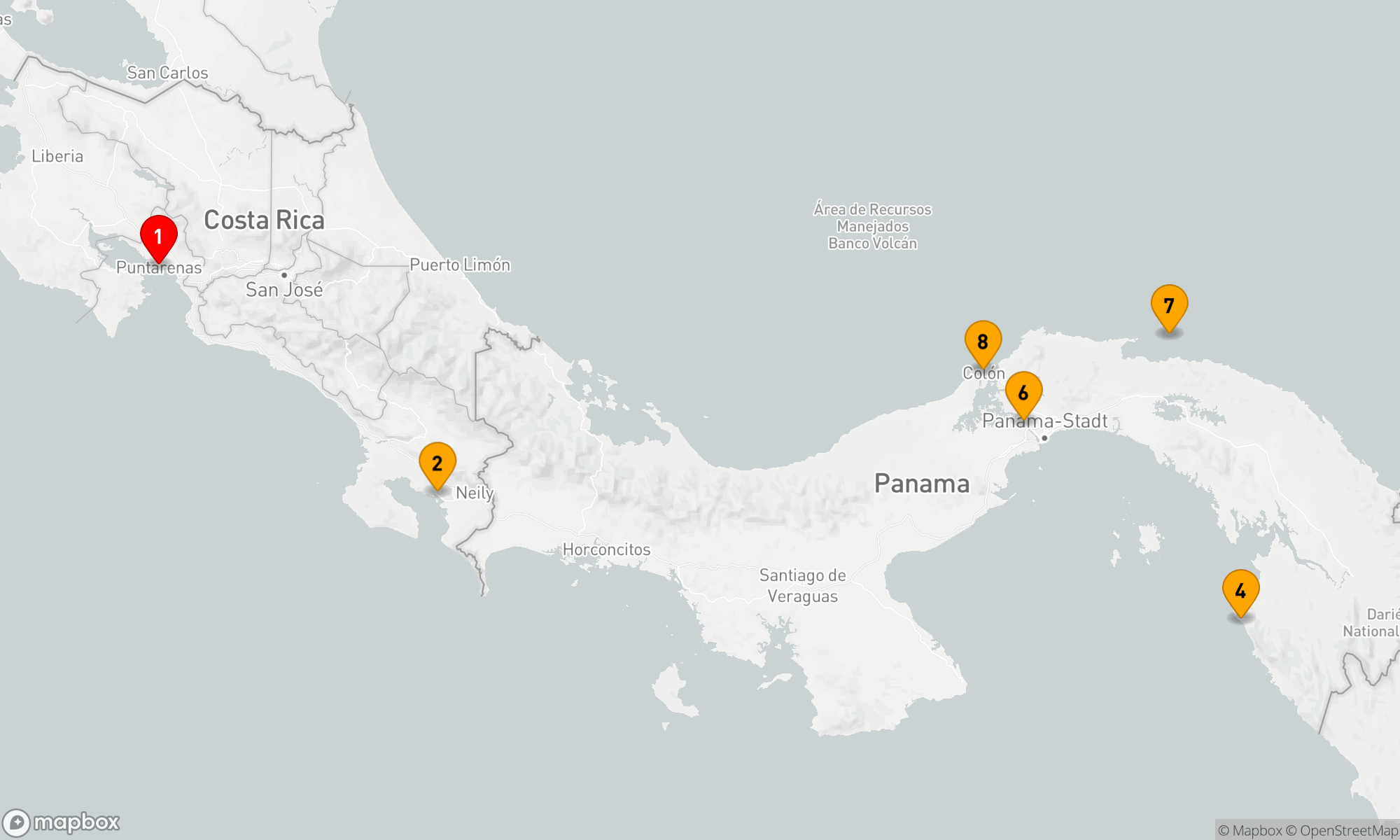 Route 7 Nächte - Panamakanal und die Juwelen Mittelamerikas