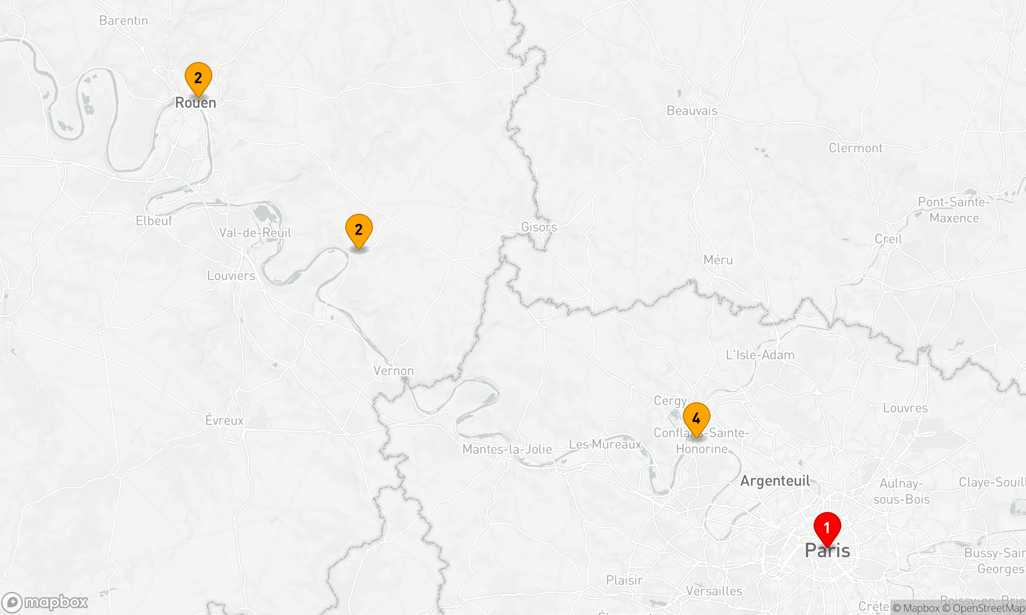 Route 6 Nächte - Normandie im Lichterregen