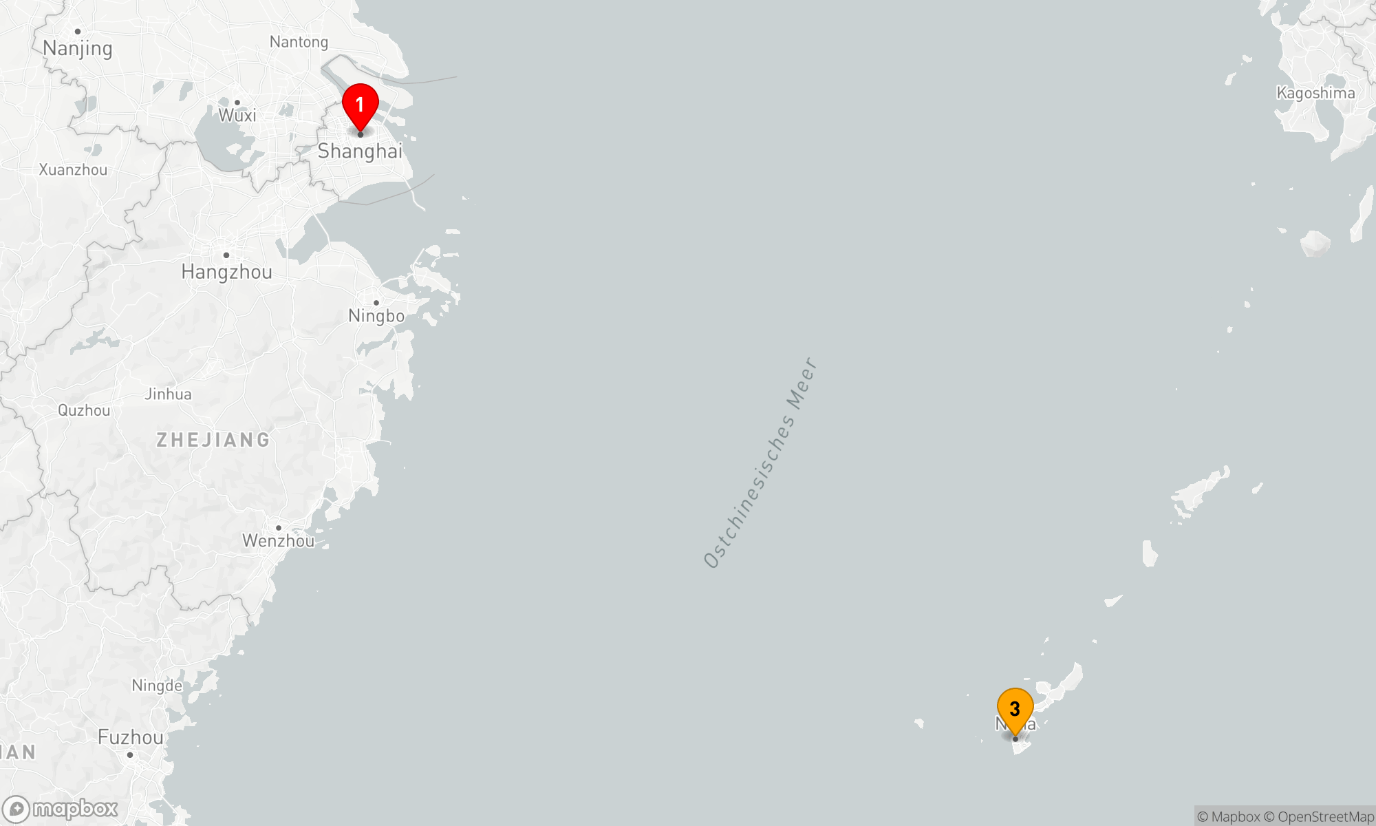 Route 4 Nächte - OKINAWA-KREUZFAHRT
