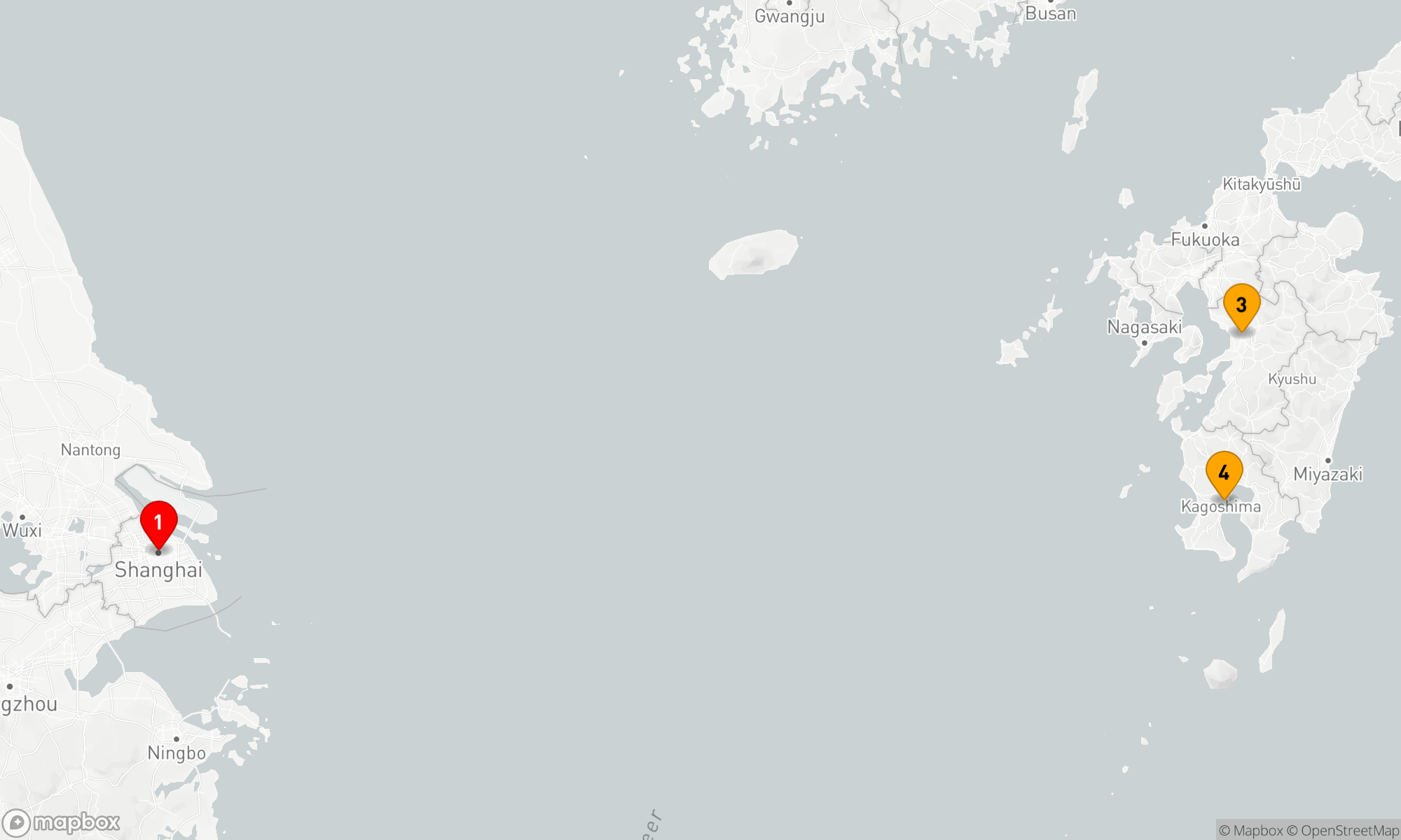 Route 5 Nächte - 5 Kumamoto & Kagoshima