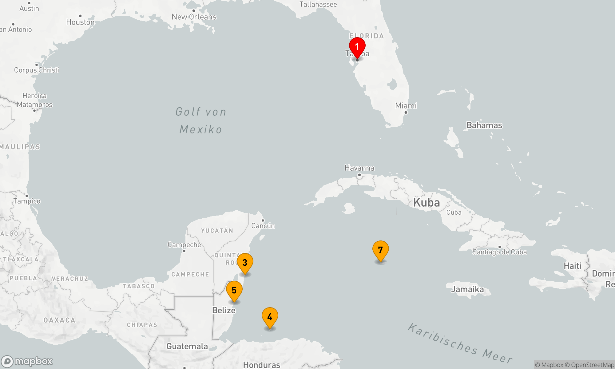 Route 8 Nächte - KREUZFAHRT IN DER WESTLICHEN KARIBIK