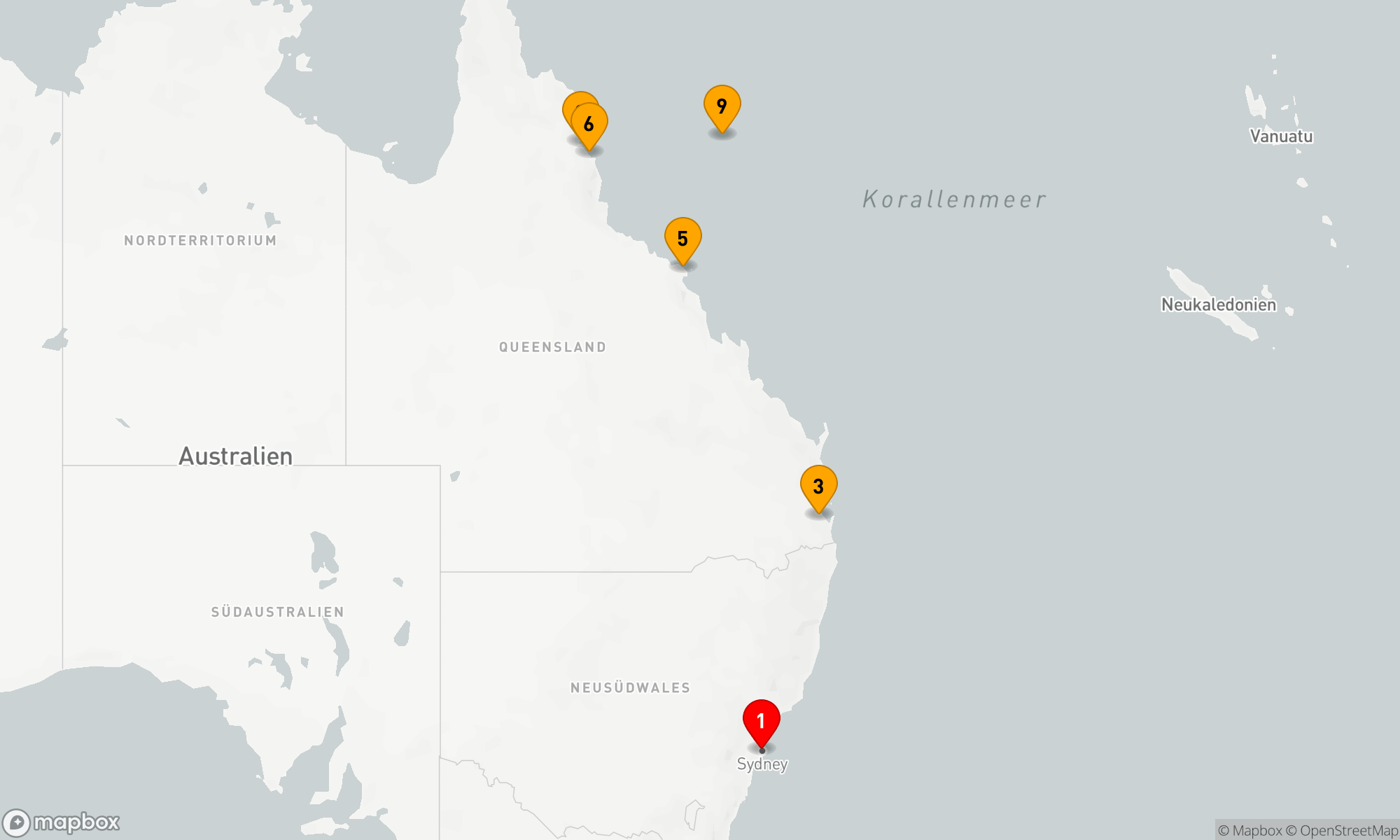 Route 11 Nächte - KREUZFAHRT ZUM GREAT BARRIER REEF