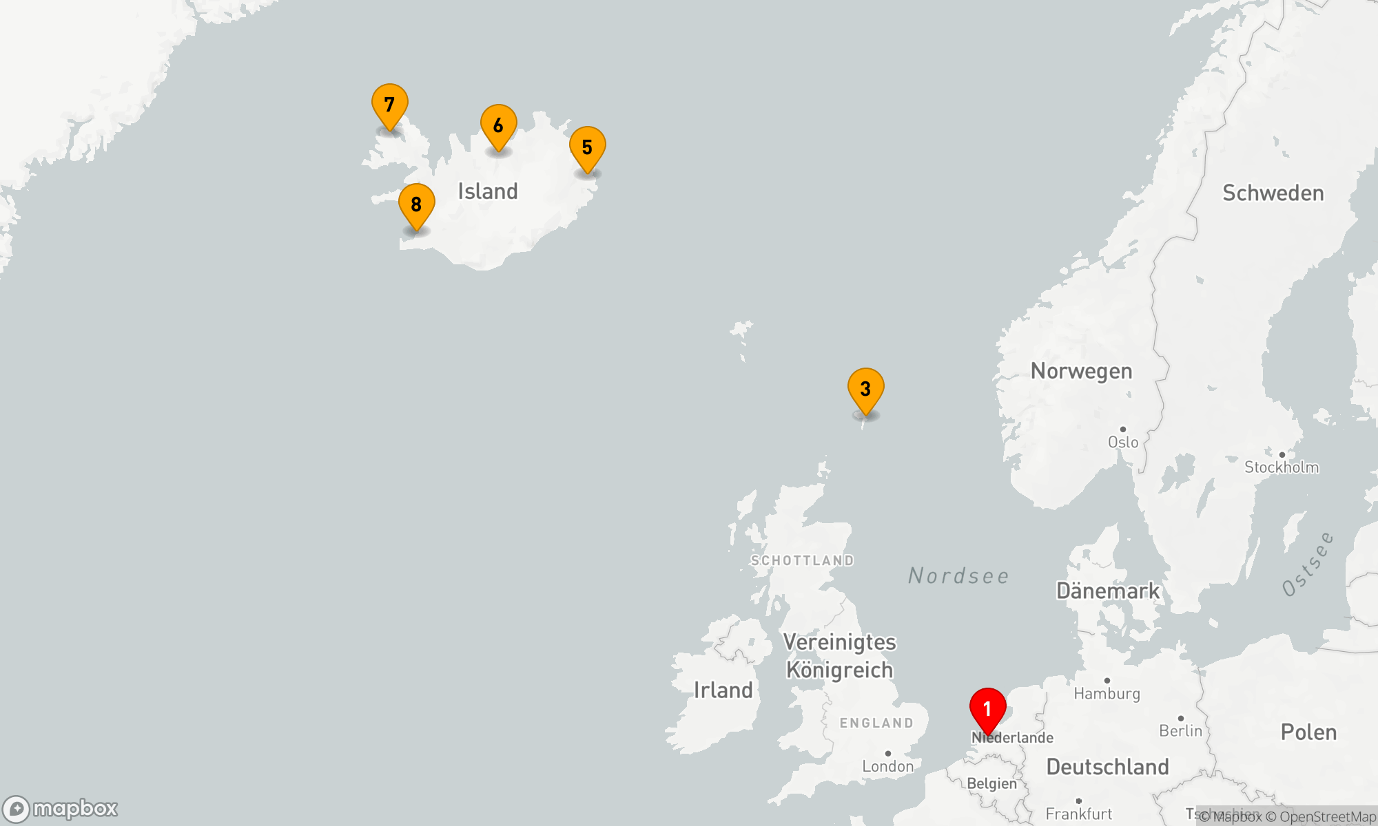 Route 7 Nächte - FJORDE VON ISLAND