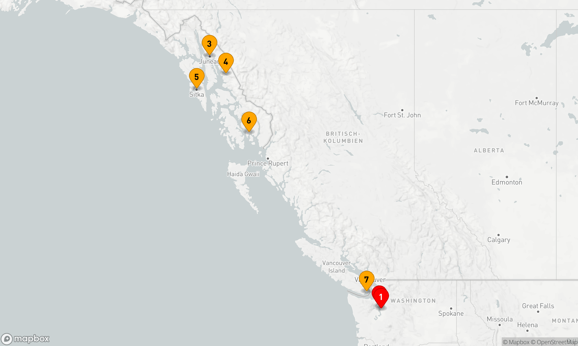 Route 7 Nächte - ALASKA-ENTDECKER