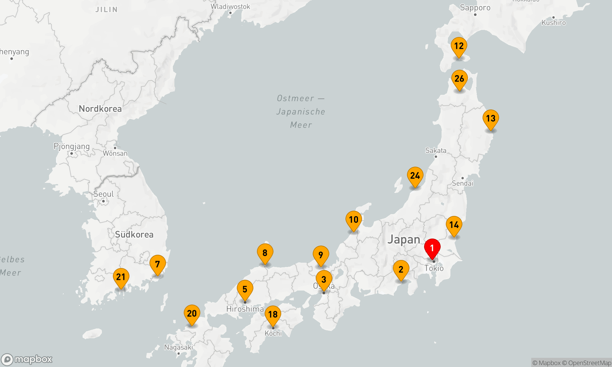 Route 28 Nächte - JAPAN UMRUNDUNG