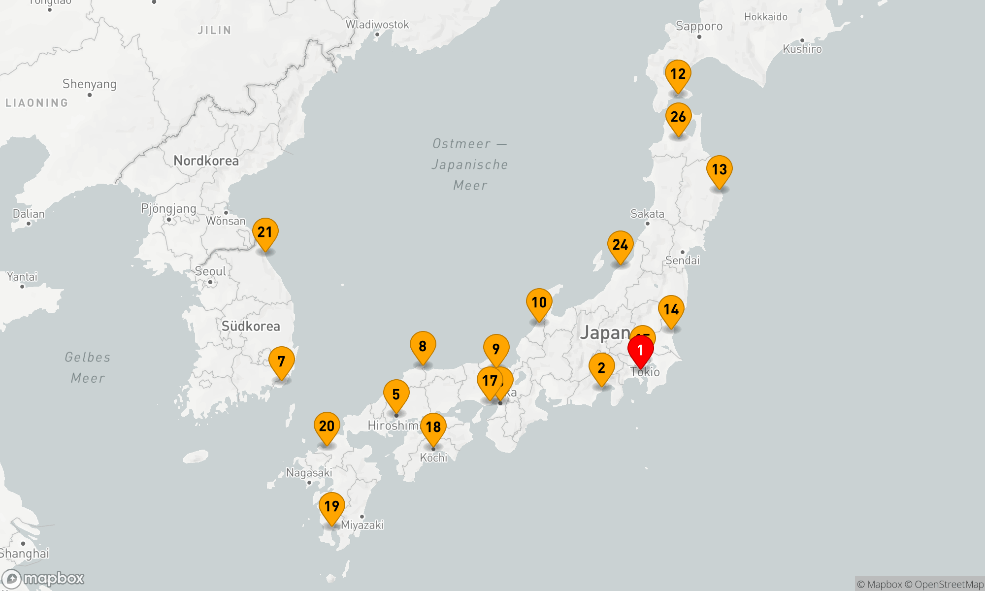 Route 28 Nächte - JAPAN UMRUNDUNG