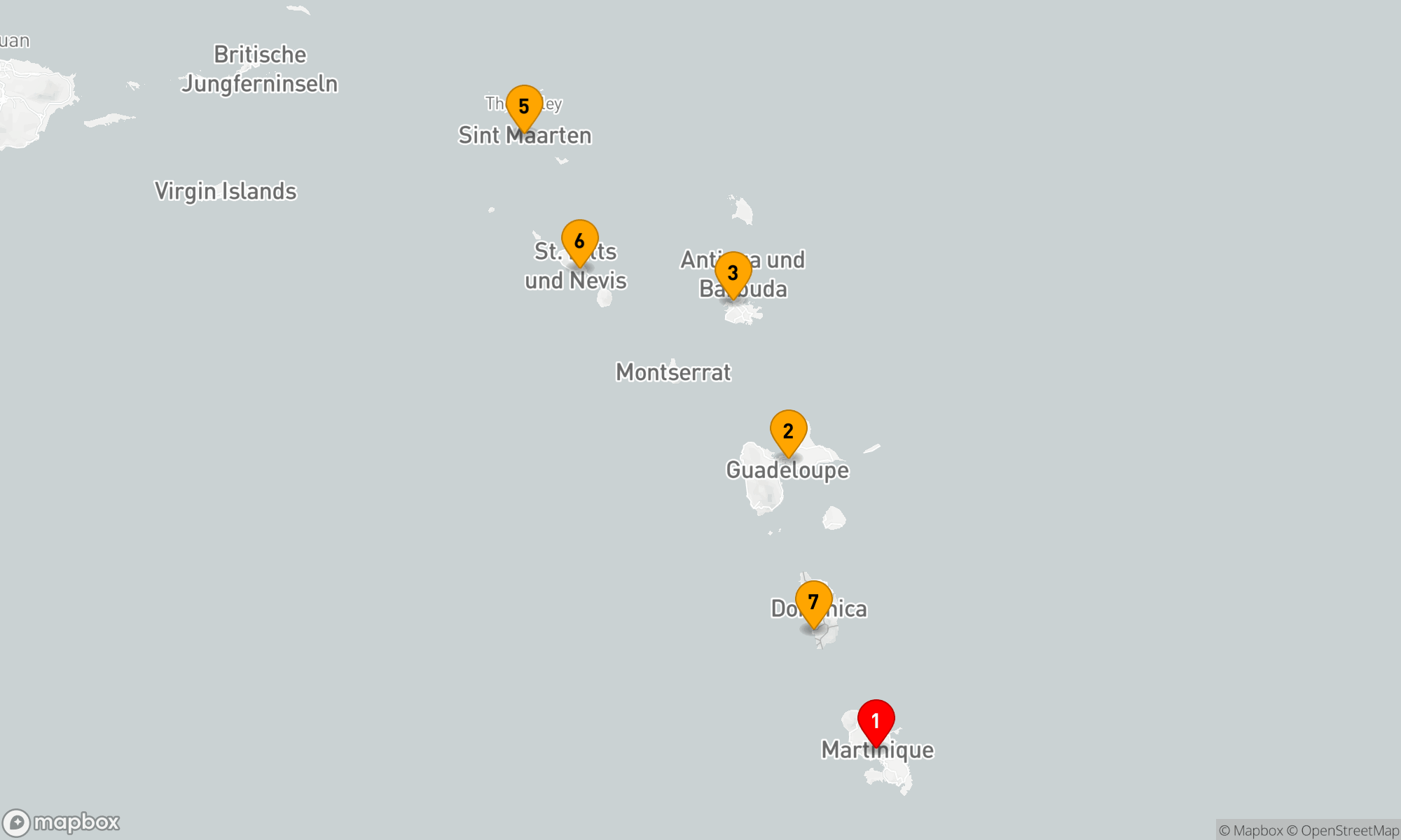 Route 7 Nächte - Karibische Inselperlen Abenteuer