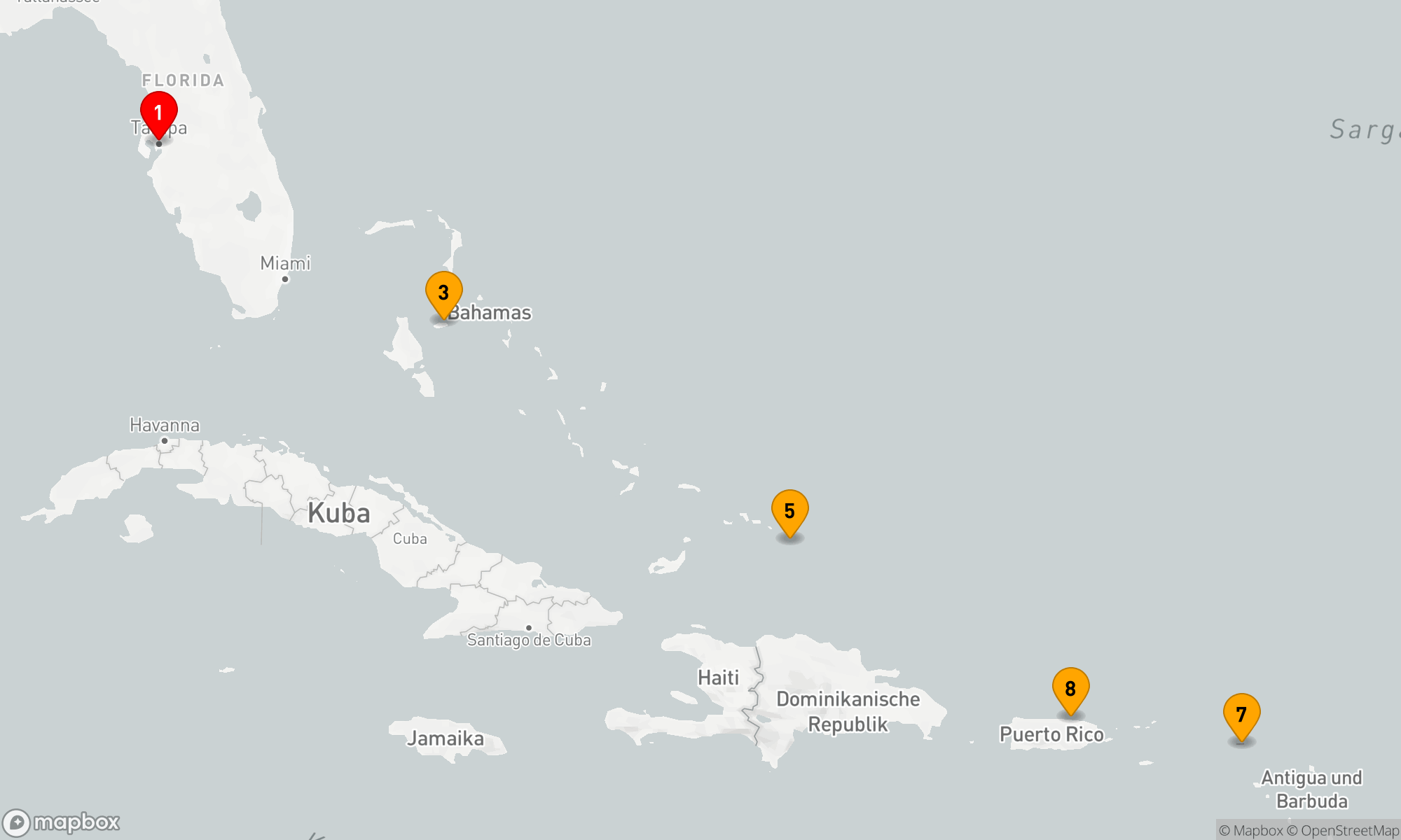 Route 7 Nächte - KREUZFAHRT IN DER ÖSTLICHEN KARIBIK