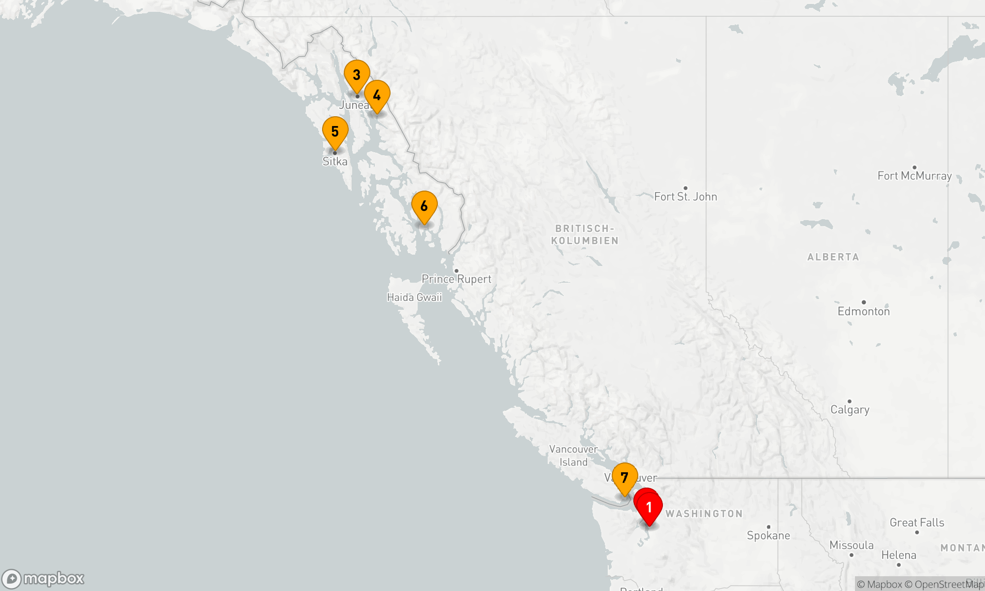 Route 7 Nächte - ALASKA-ENTDECKER