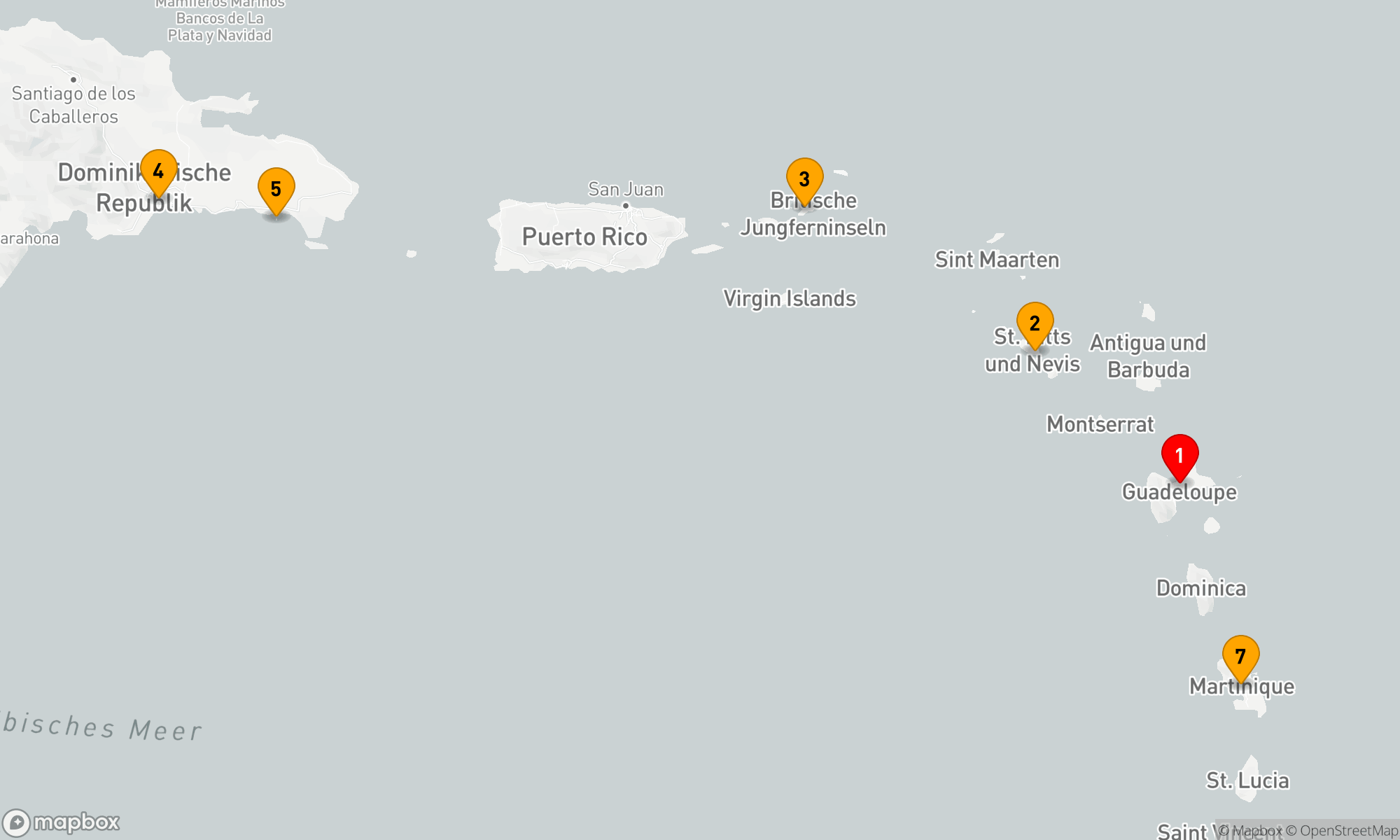 Route 7 Nächte - Karibischer Zauber: Entdeckung der Antilleninseln