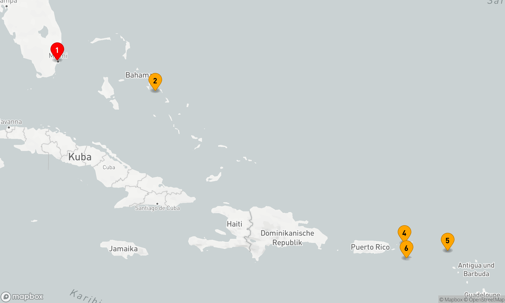 Route 8 Nächte - ÖSTLICHE KARIBIK