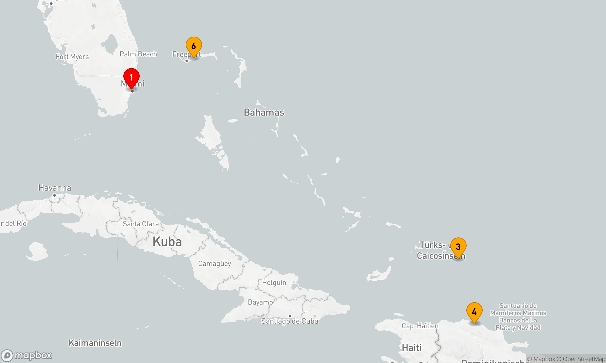 Route 6 Nächte - ÖSTLICHE KARIBIK