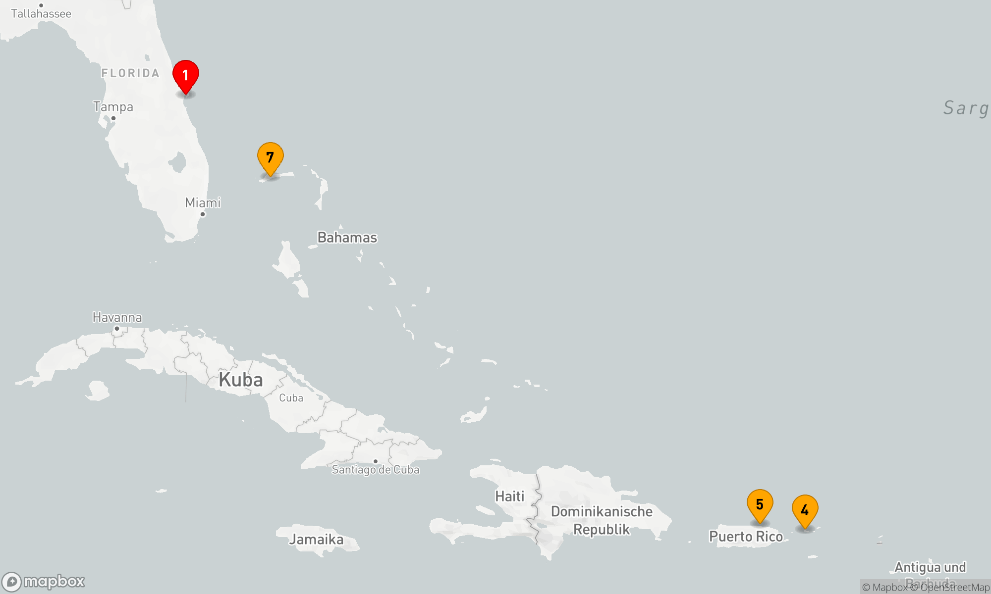 Route 7 Nächte - ÖSTLICHE KARIBIK