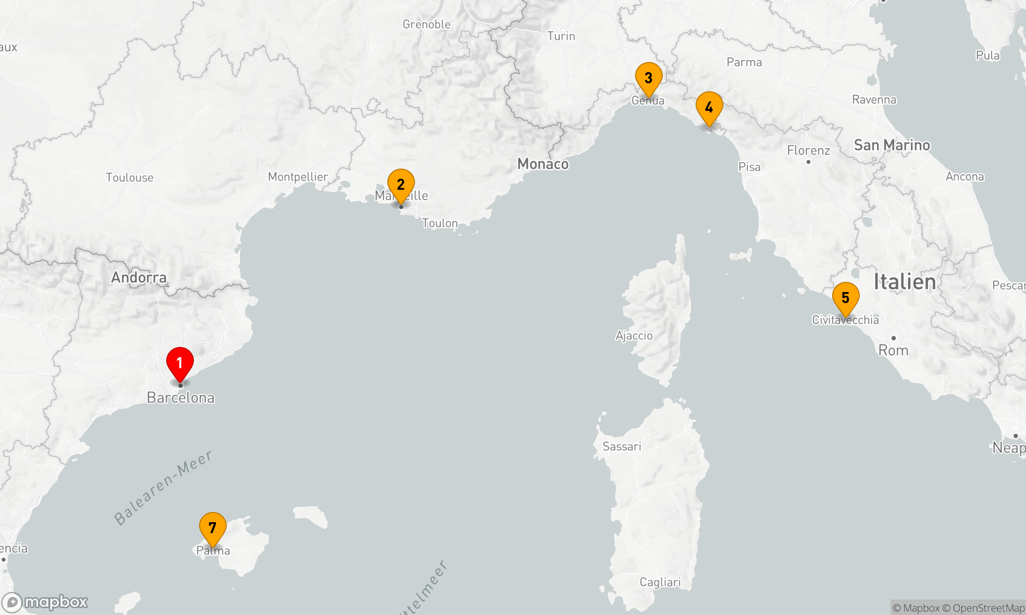 Route 7 Nächte - Mediterrane Wunderweltenreise
