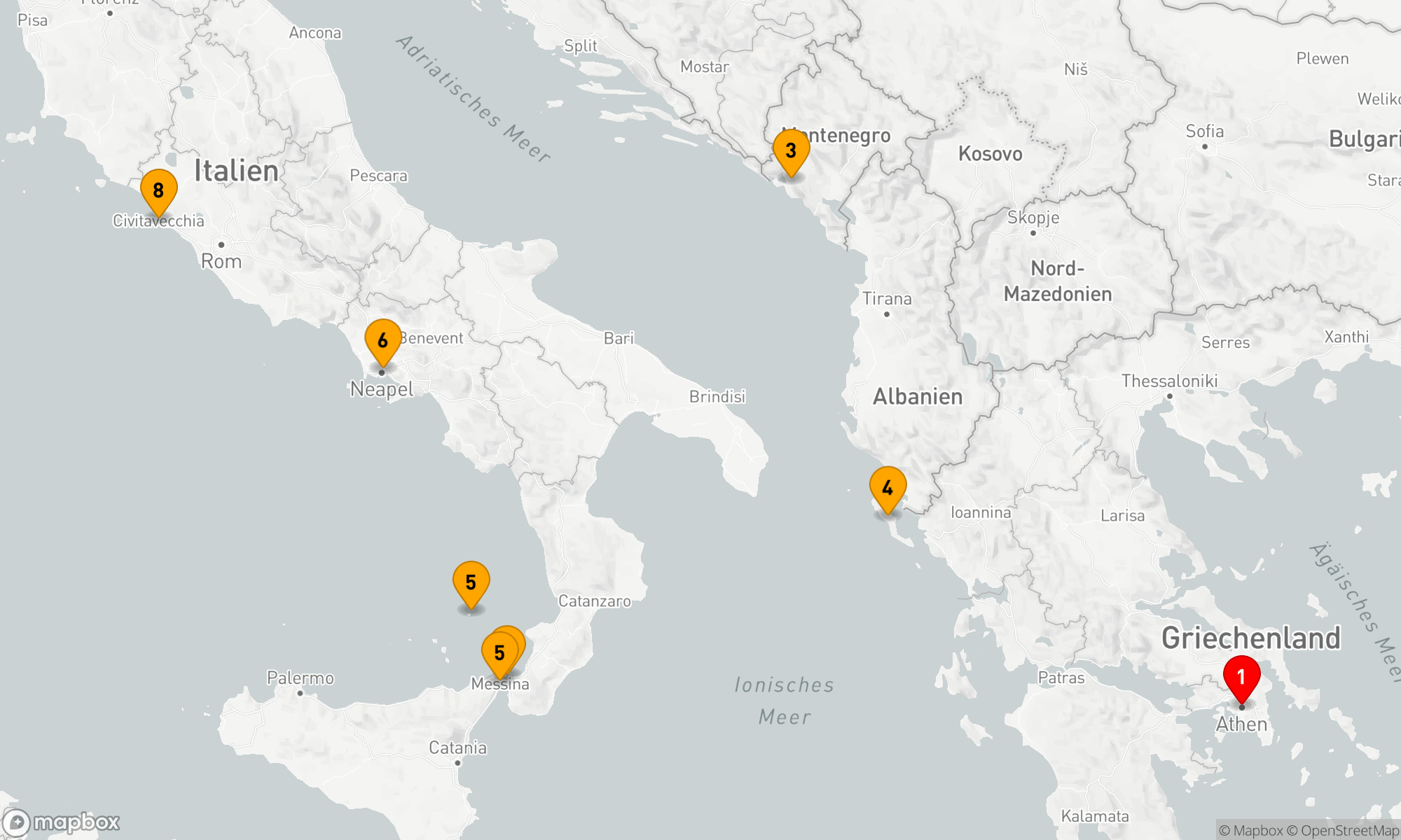 Route 7 Nächte - DIE MEDITERRANEN WUNDER VON POMPEJI MIT HISTORY CHANNEL