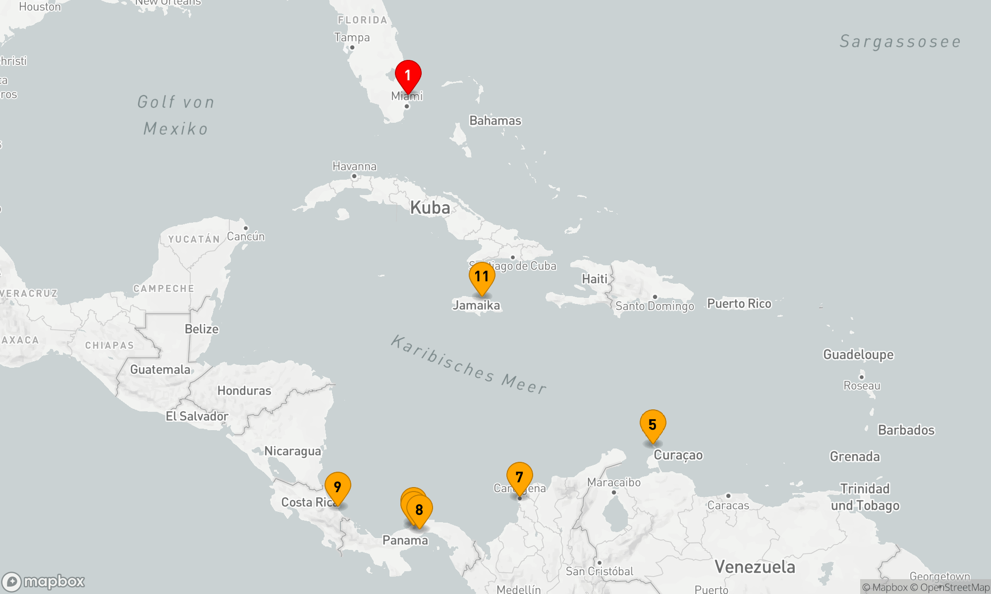 Route 12 Nächte - ENTDECKUNG DES PANAMAKANALS: COSTA RICA & GROSSE ANTILLEN