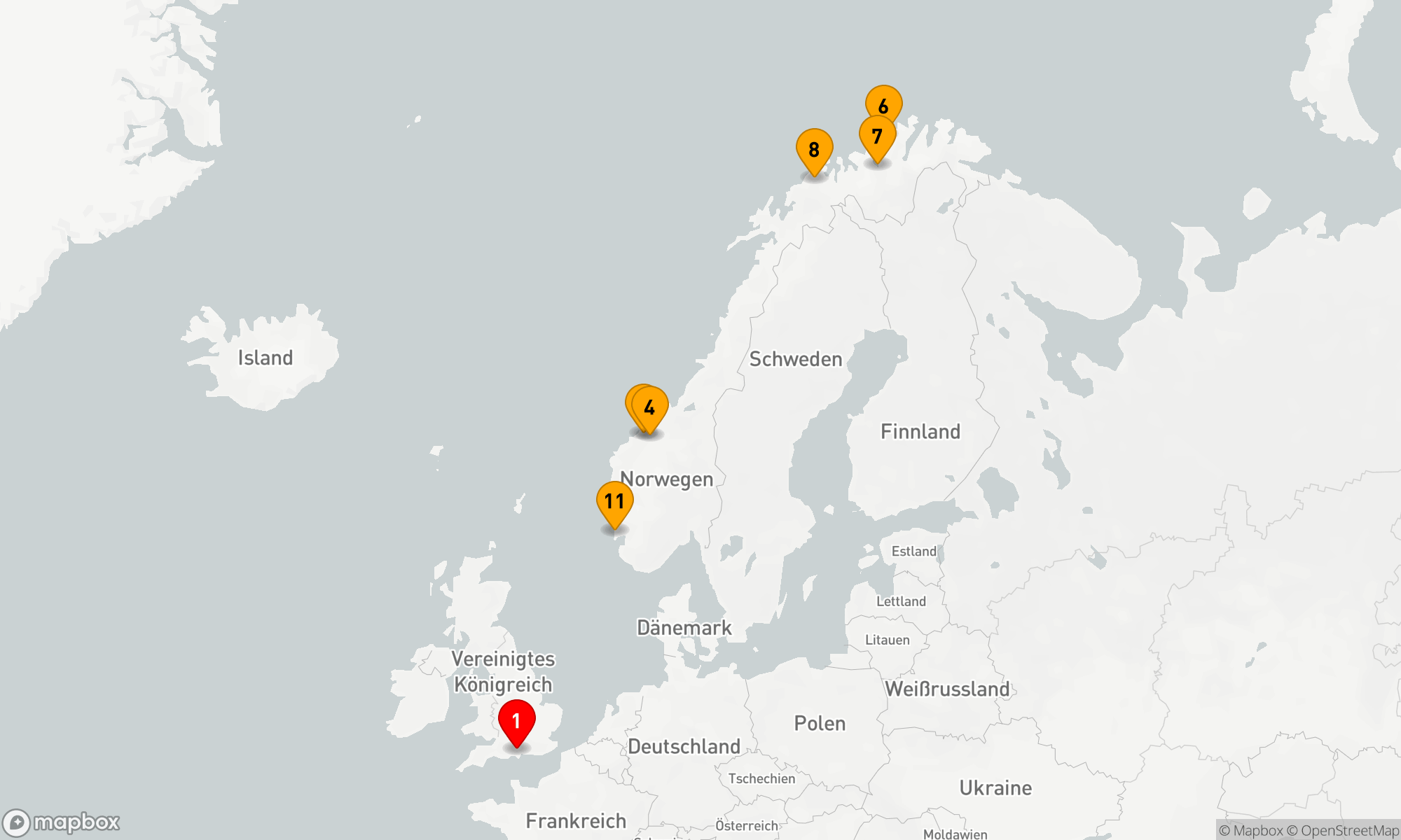 Route 12 Nächte - NORWEGEN