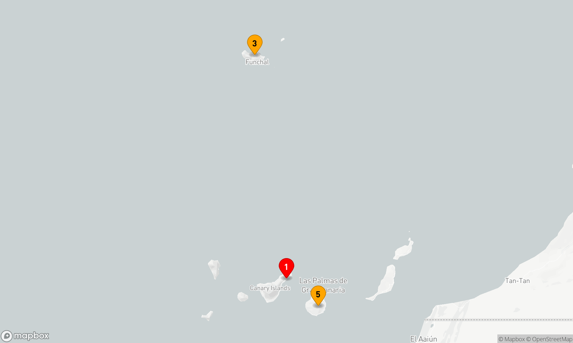 Route 7 Nächte - KANARISCHE INSELN UND MADEIRA FLUG-KREUZFAHRT