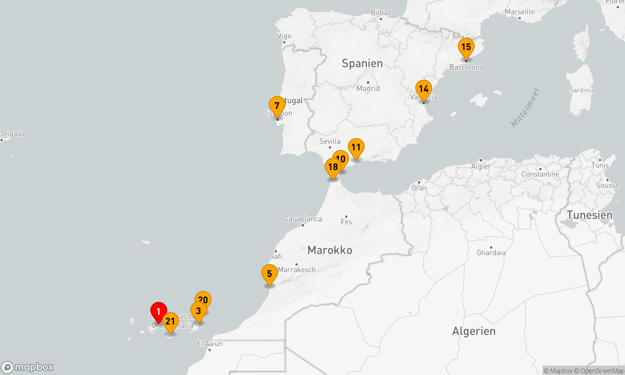 Route 21 Nächte - WEIHNACHTEN UND NEUJAHR KANARISCHE INSELN