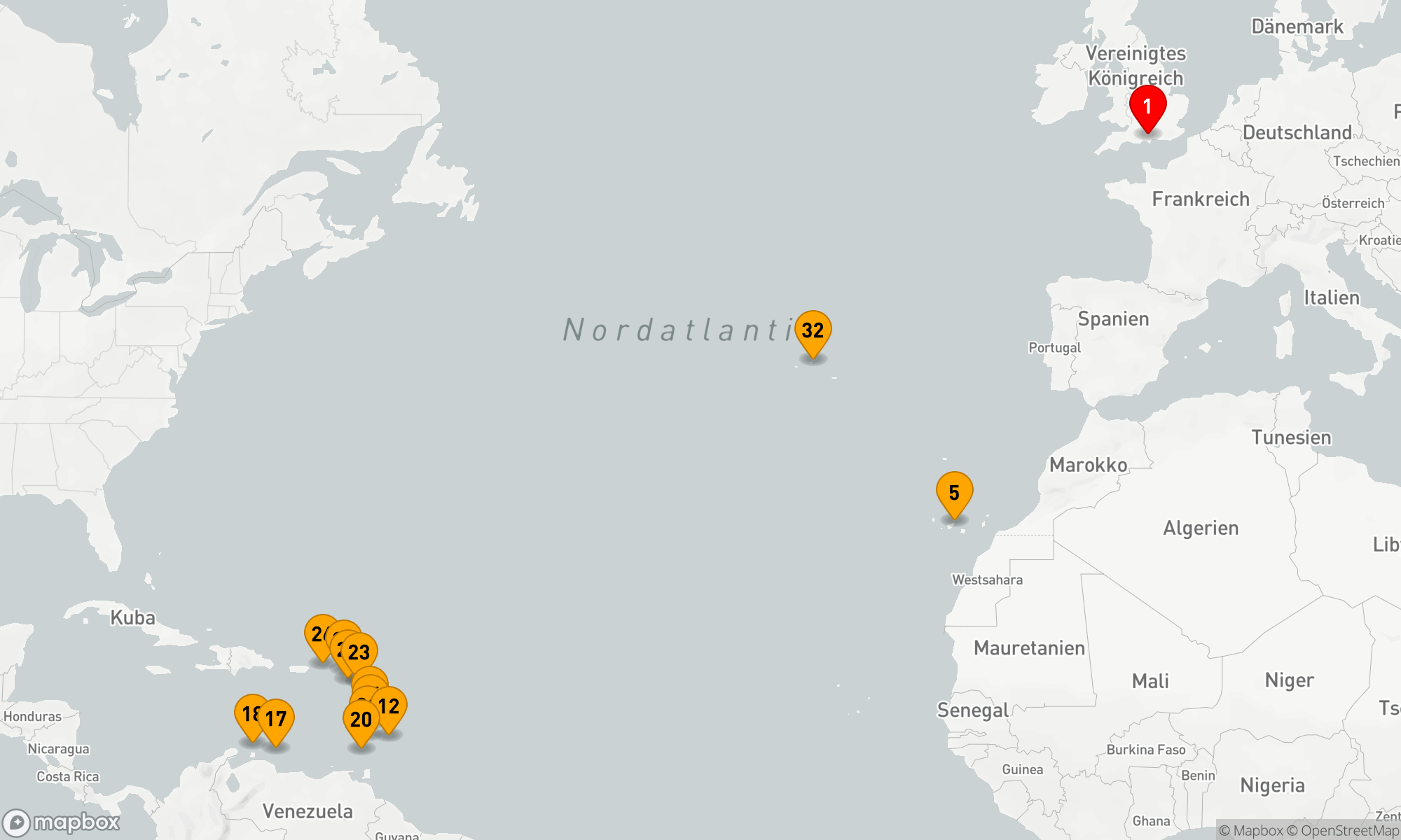 Route 35 Nächte - KARIBISCHE WINTERWÄRME