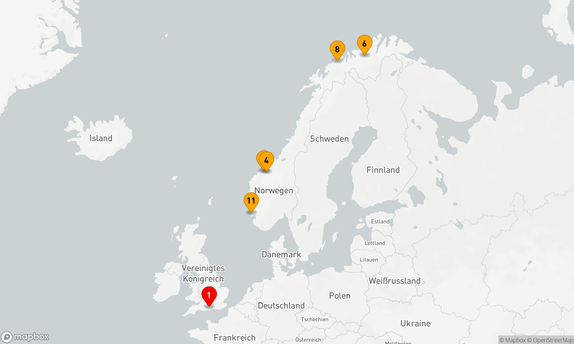 Route 12 Nächte - NORWEGEN