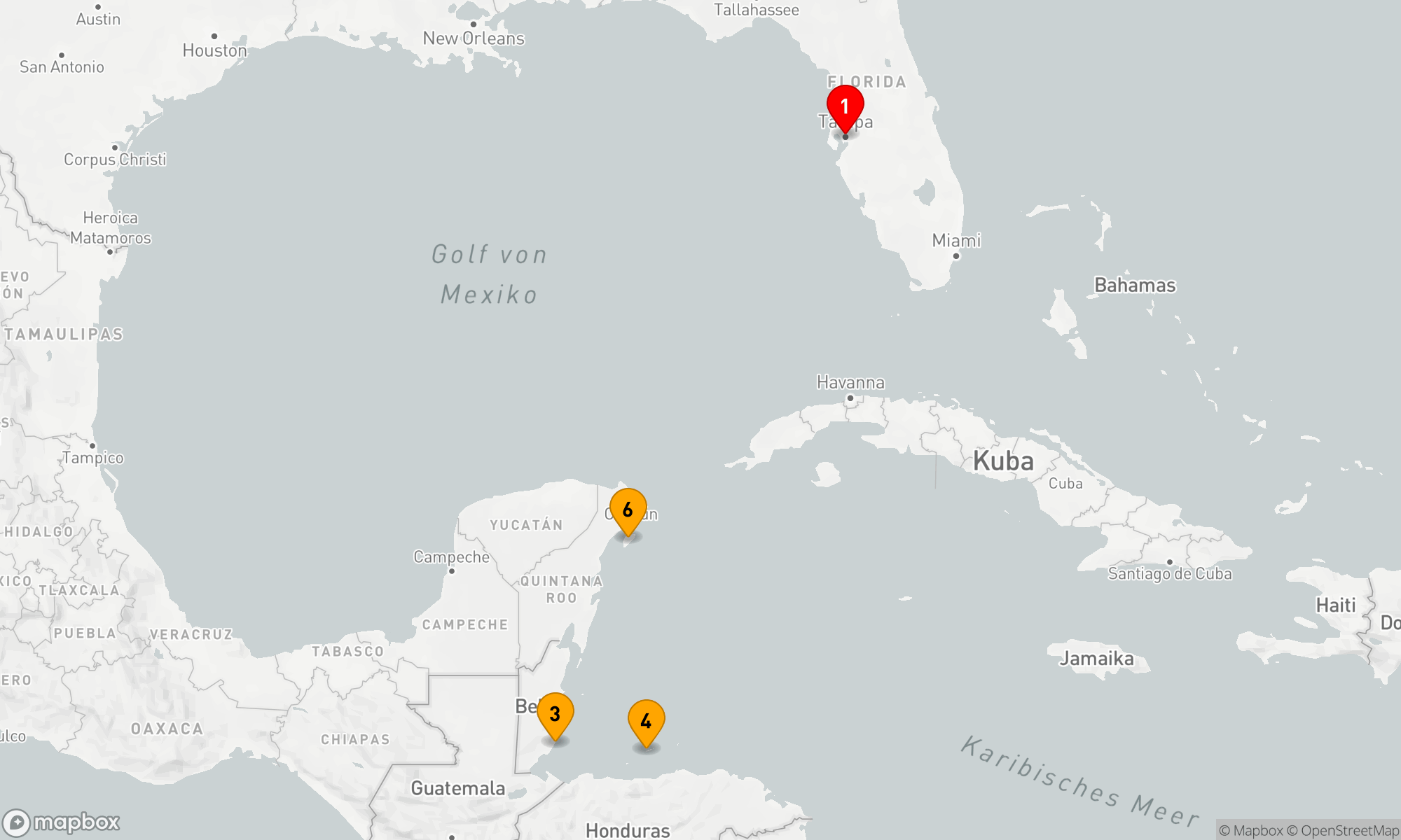Route 7 Nächte - Karibische Schätze und Mayakultur-Entdeckungstour ab Tampa