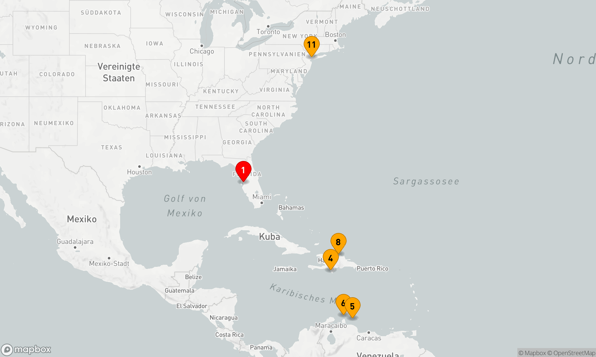 Route 10 Nächte - Von der Karibik bis zur Küstenmetropole: Eine unvergessliche Auszeit.