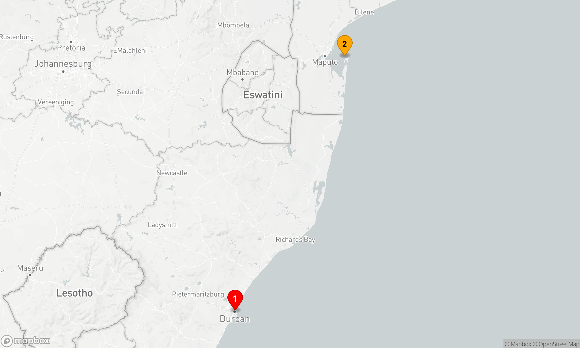 Route 3 Nächte - Inselträume ab Durban