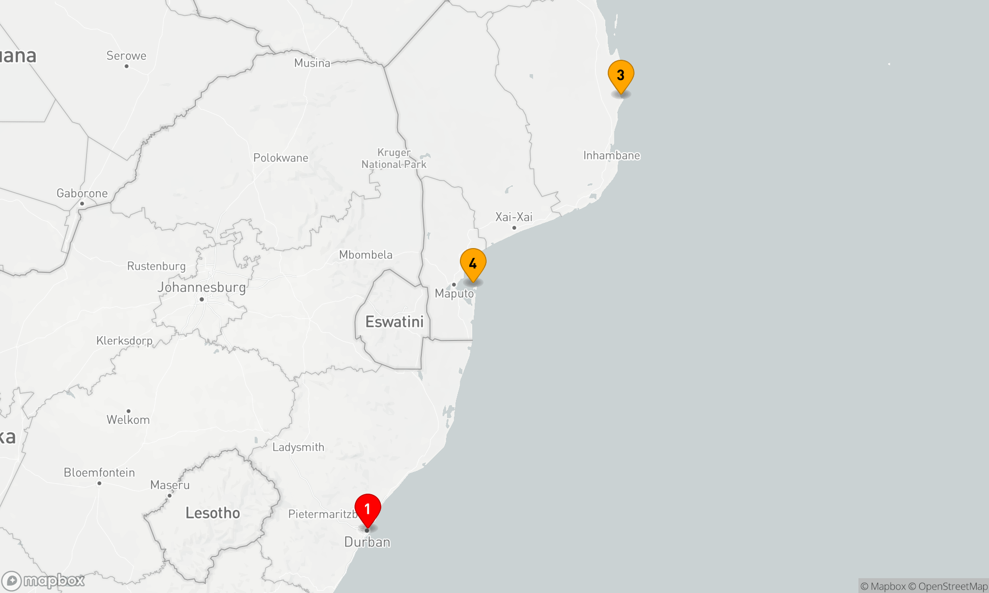 Route 5 Nächte - Afrikanische Küstenzauber-Route