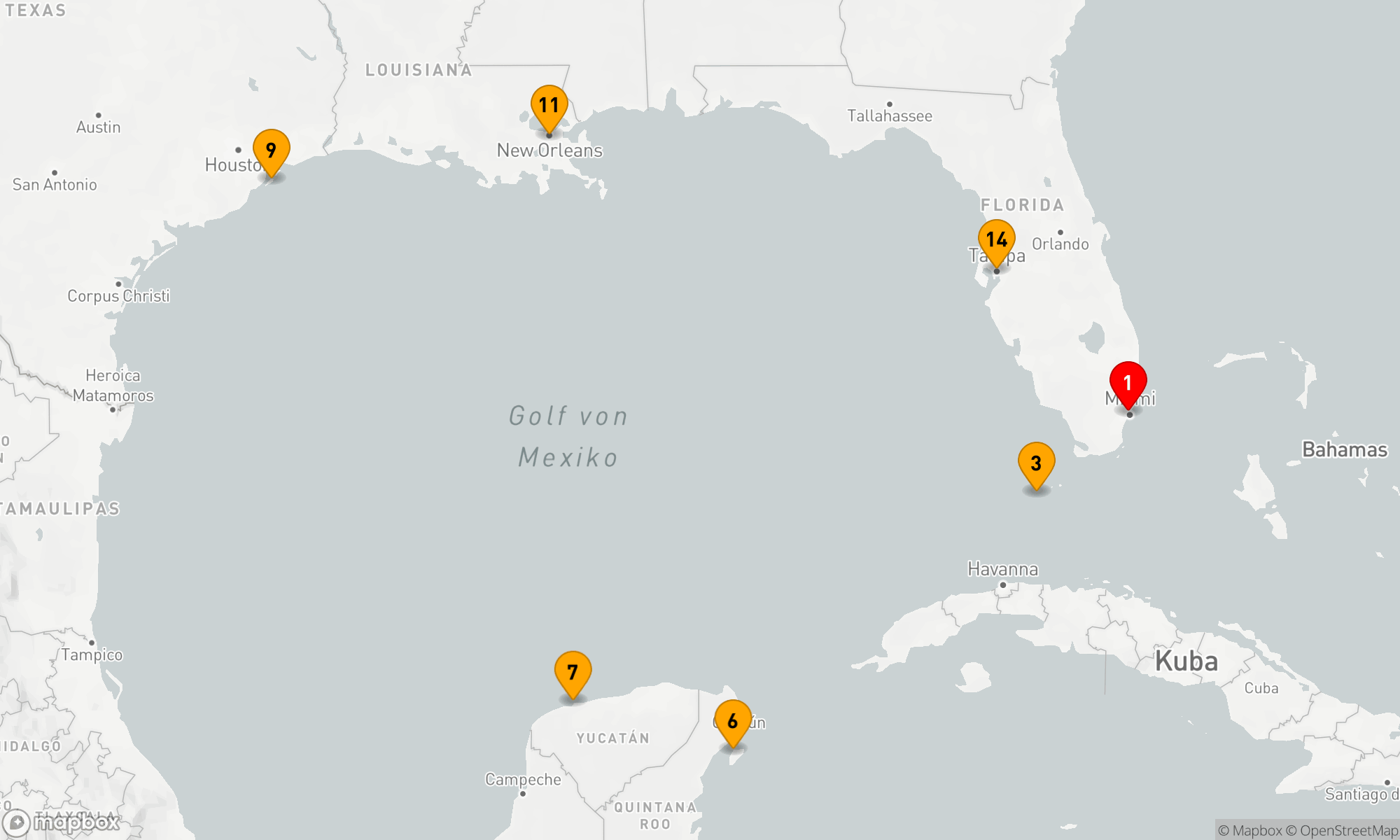 Route 15 Nächte - Vom Sunshine State zur Mundo Maya (EUX2803)