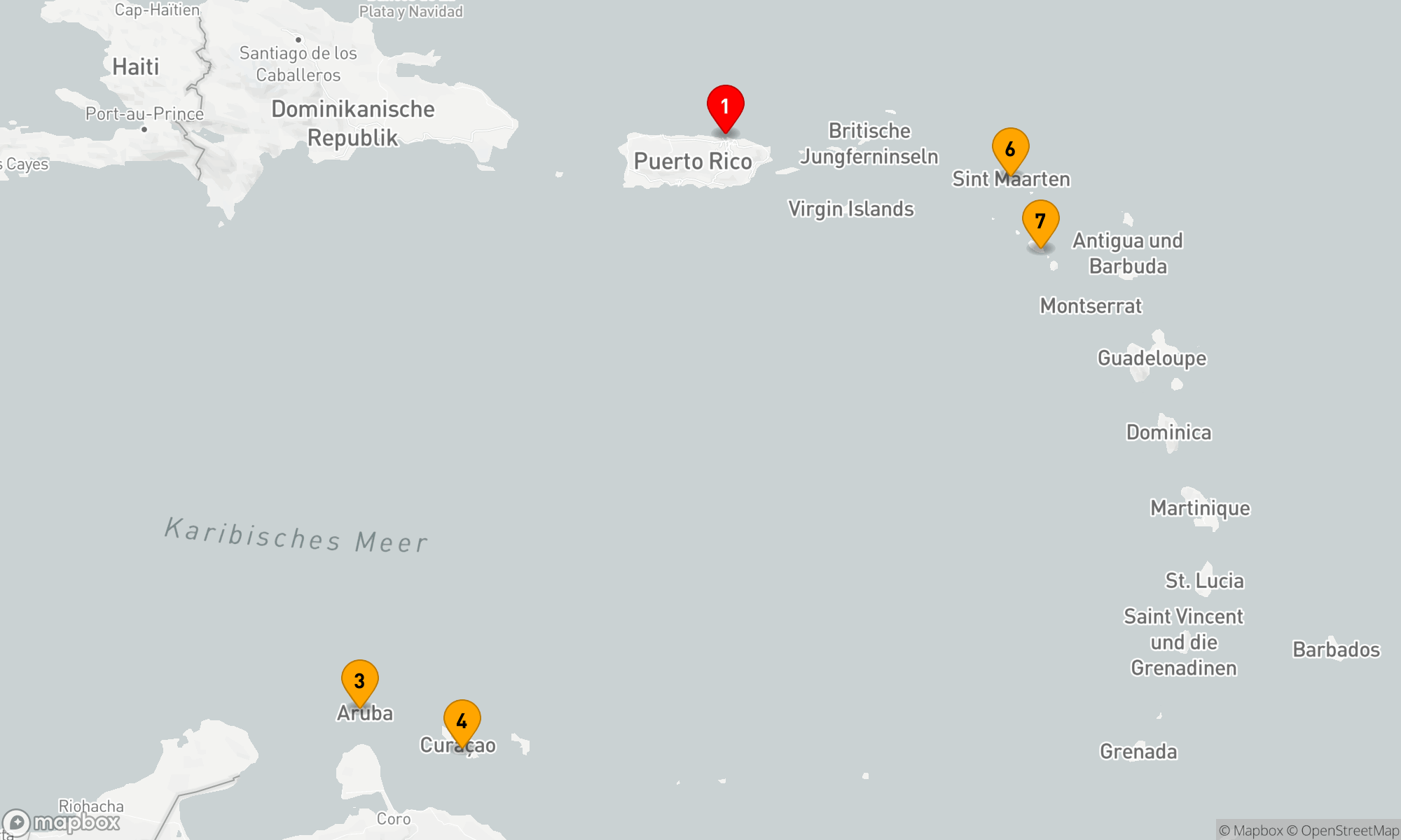 Route 7 Nächte - Karibische Inselträume ab San Juan