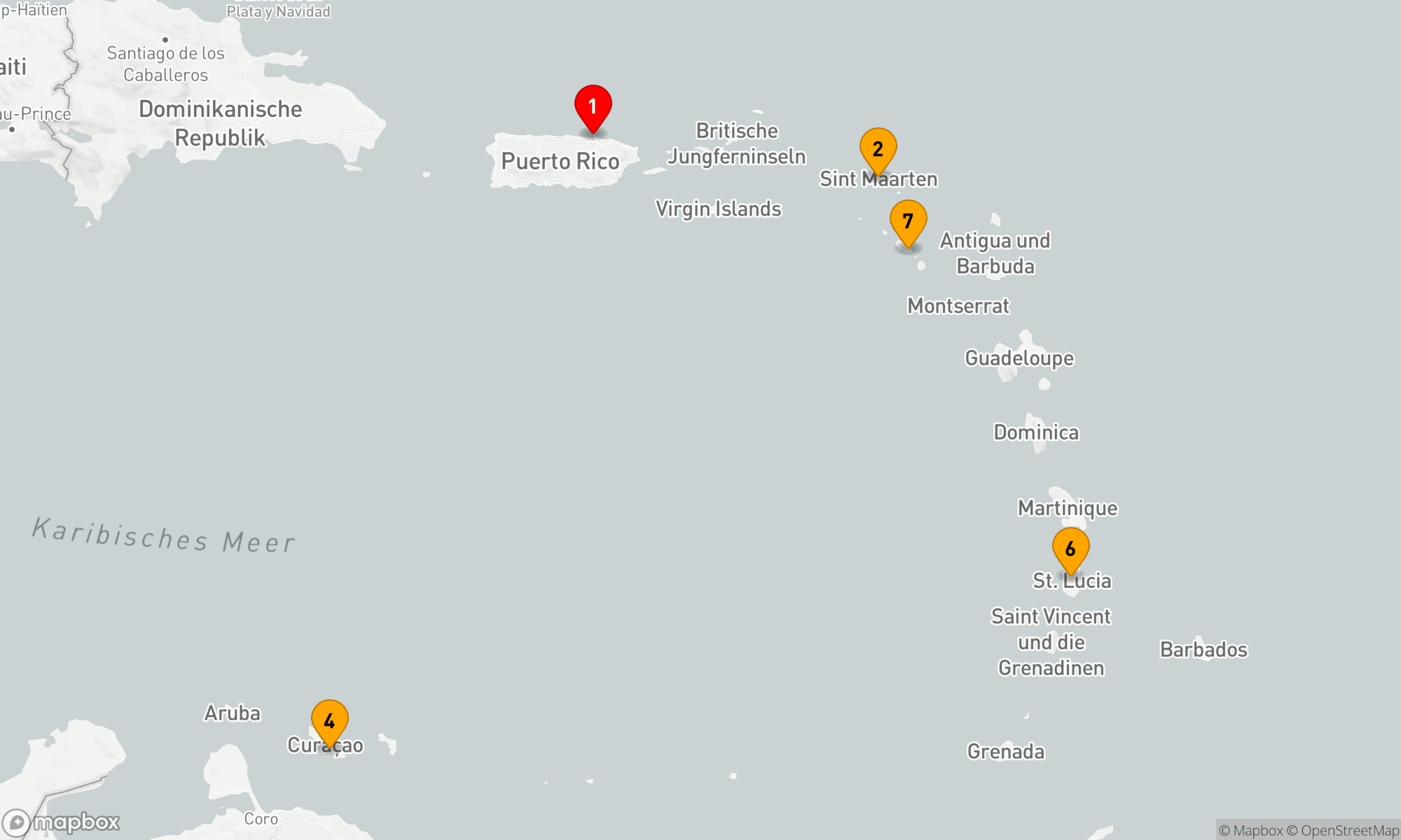 Route 7 Nächte - Karibikträume von Insel zu Insel