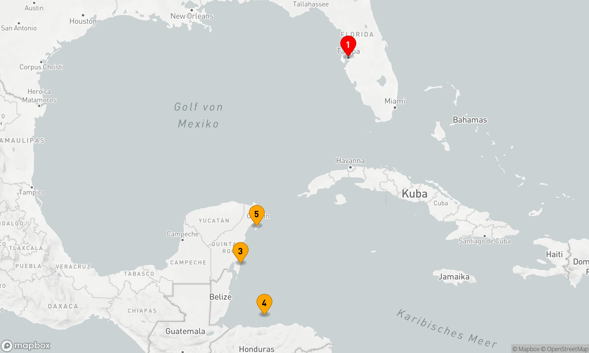 Route 6 Nächte - KREUZFAHRT IN DER WESTLICHEN KARIBIK