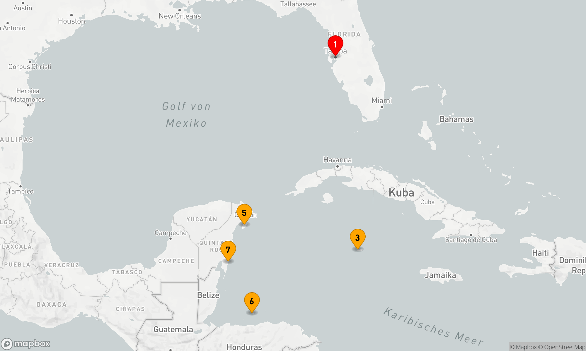 Route 8 Nächte - KREUZFAHRT IN DER WESTLICHEN KARIBIK