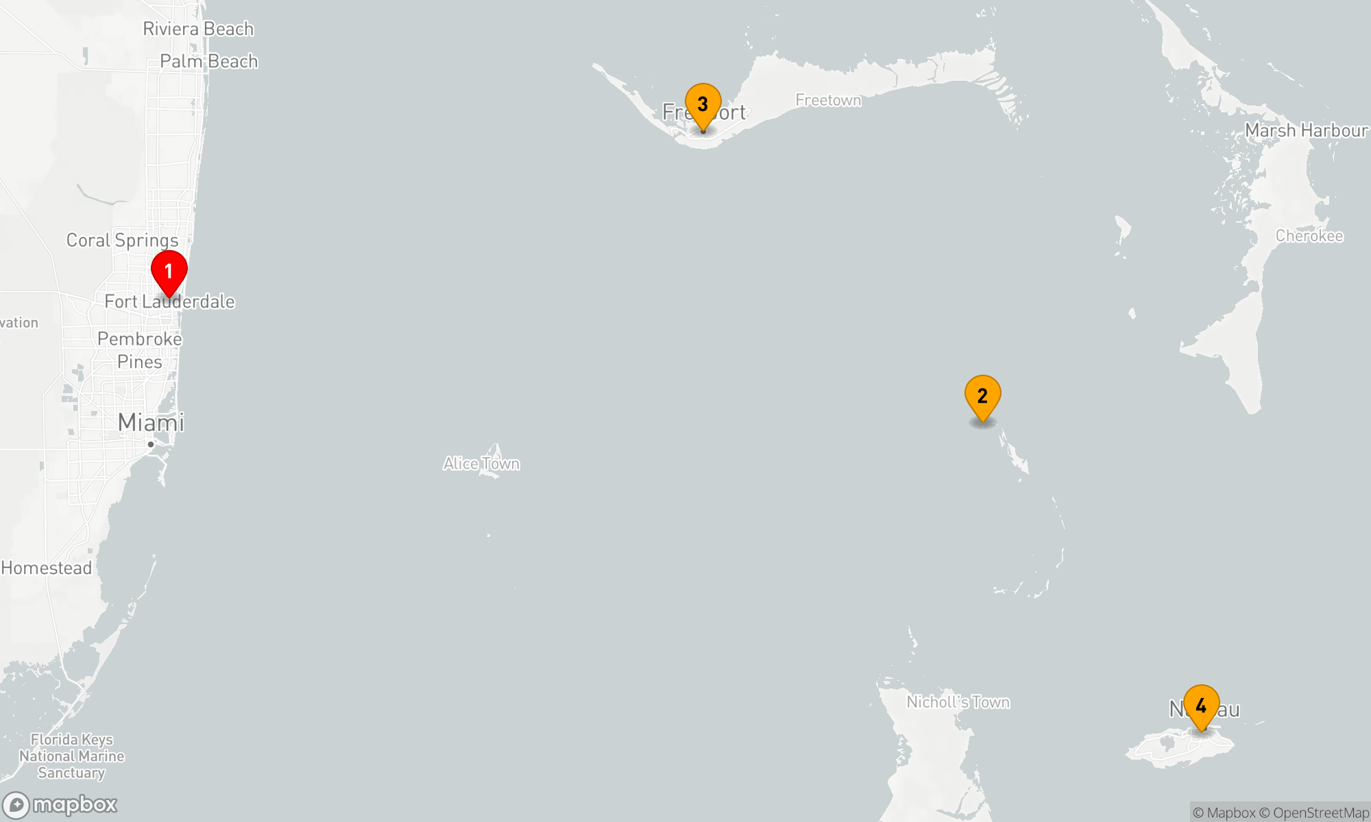Route 4 Nächte - BAHAMAS & PERFEKTE TAGESKREUZFAHRT