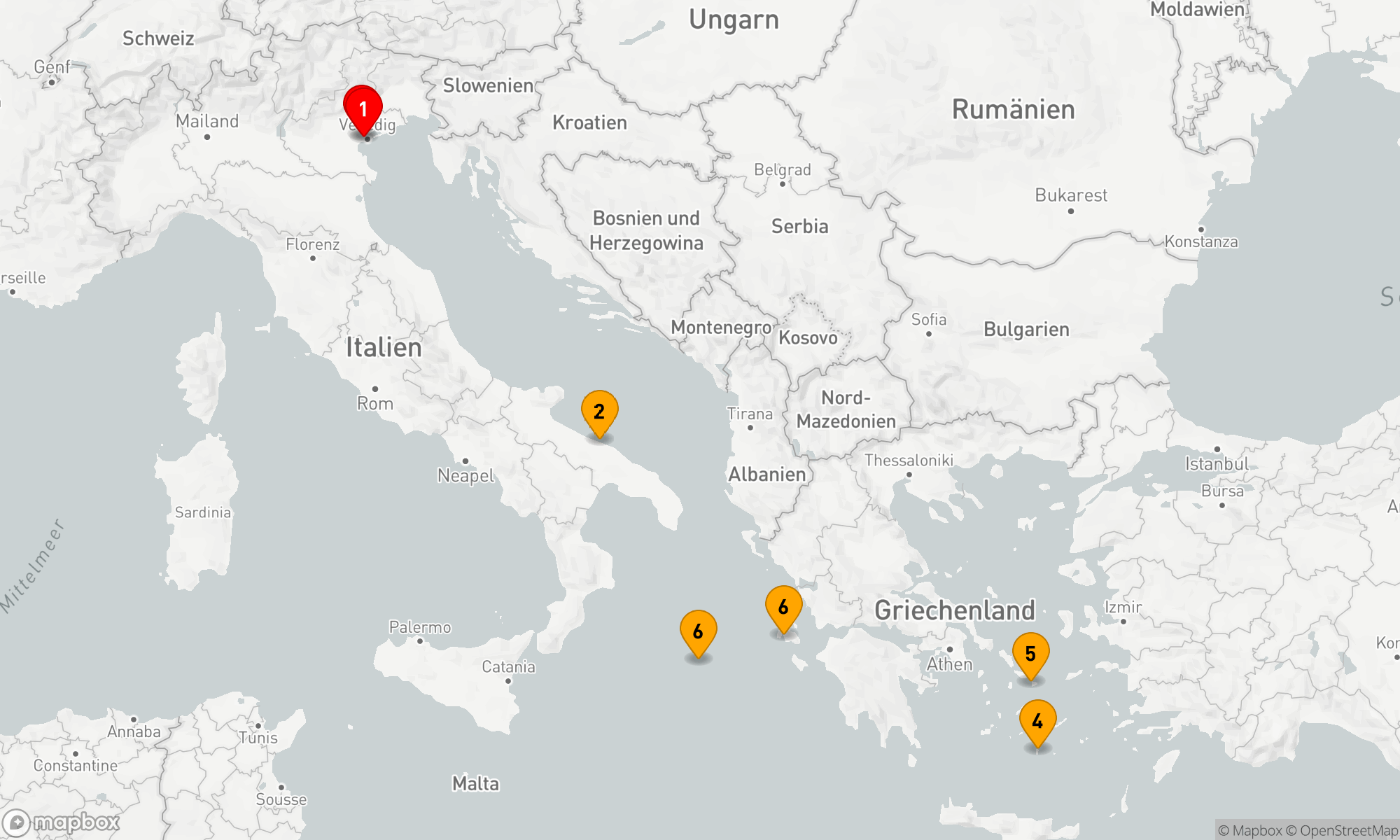 Route 7 Nächte - Mittelmeerzauber und Kykladenträume