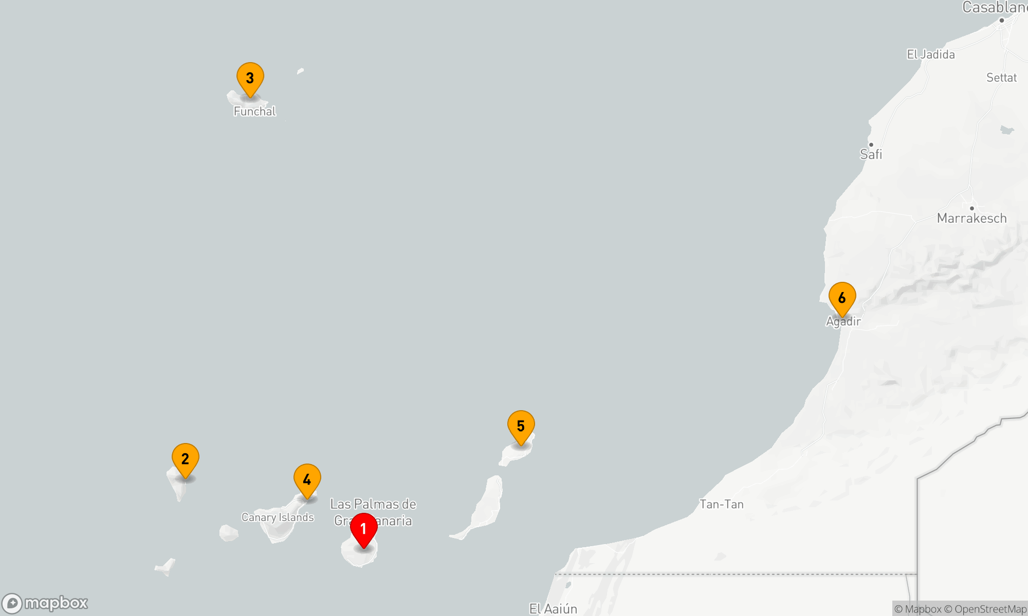 Route 7 Nächte - Inselabenteuer Atlantik & Afrika