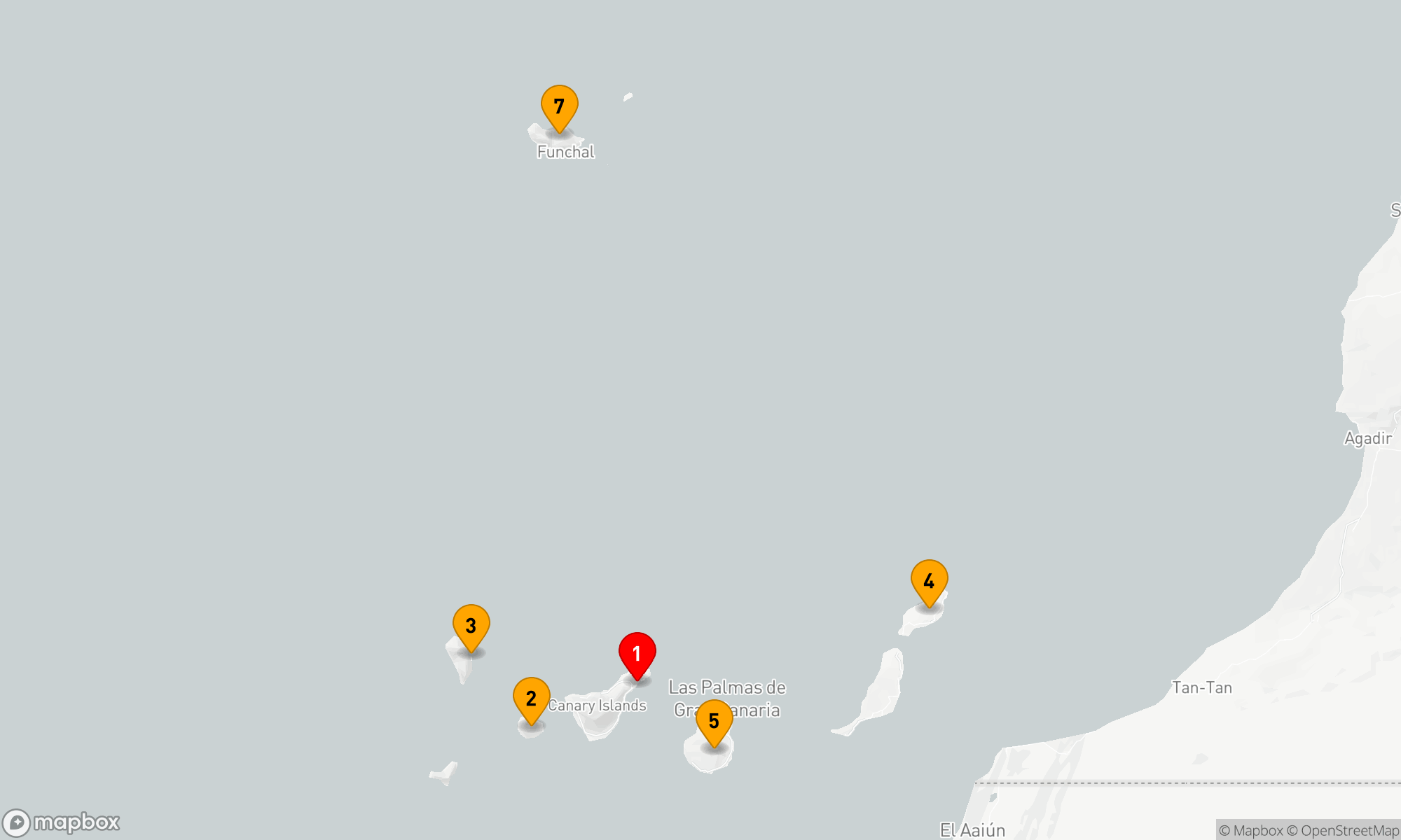 Route 7 Nächte - Entdeckungsreise der Kanaren und Madeira