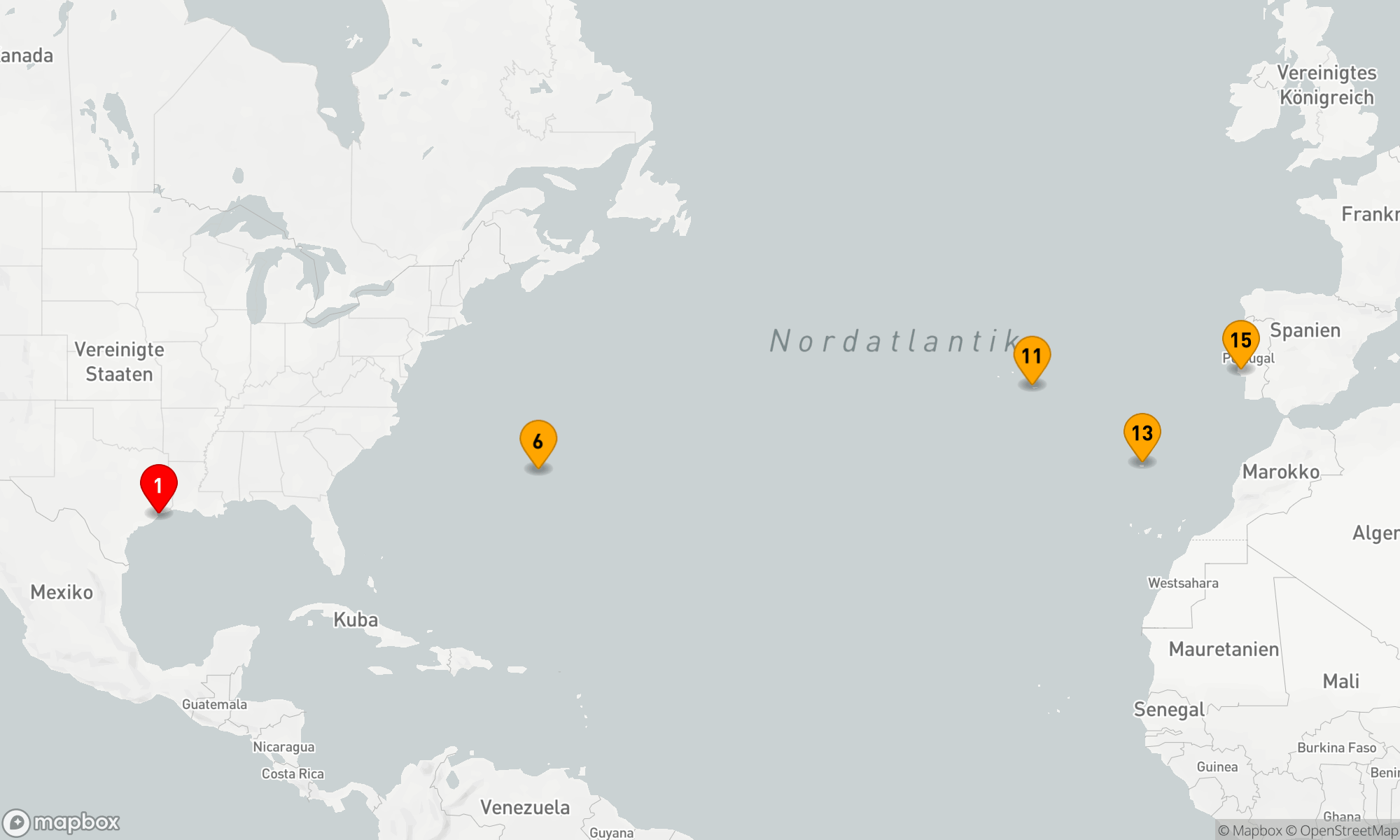 Route 14 Nächte - KARNEVALSREISEN - TRANSATLANTISCH