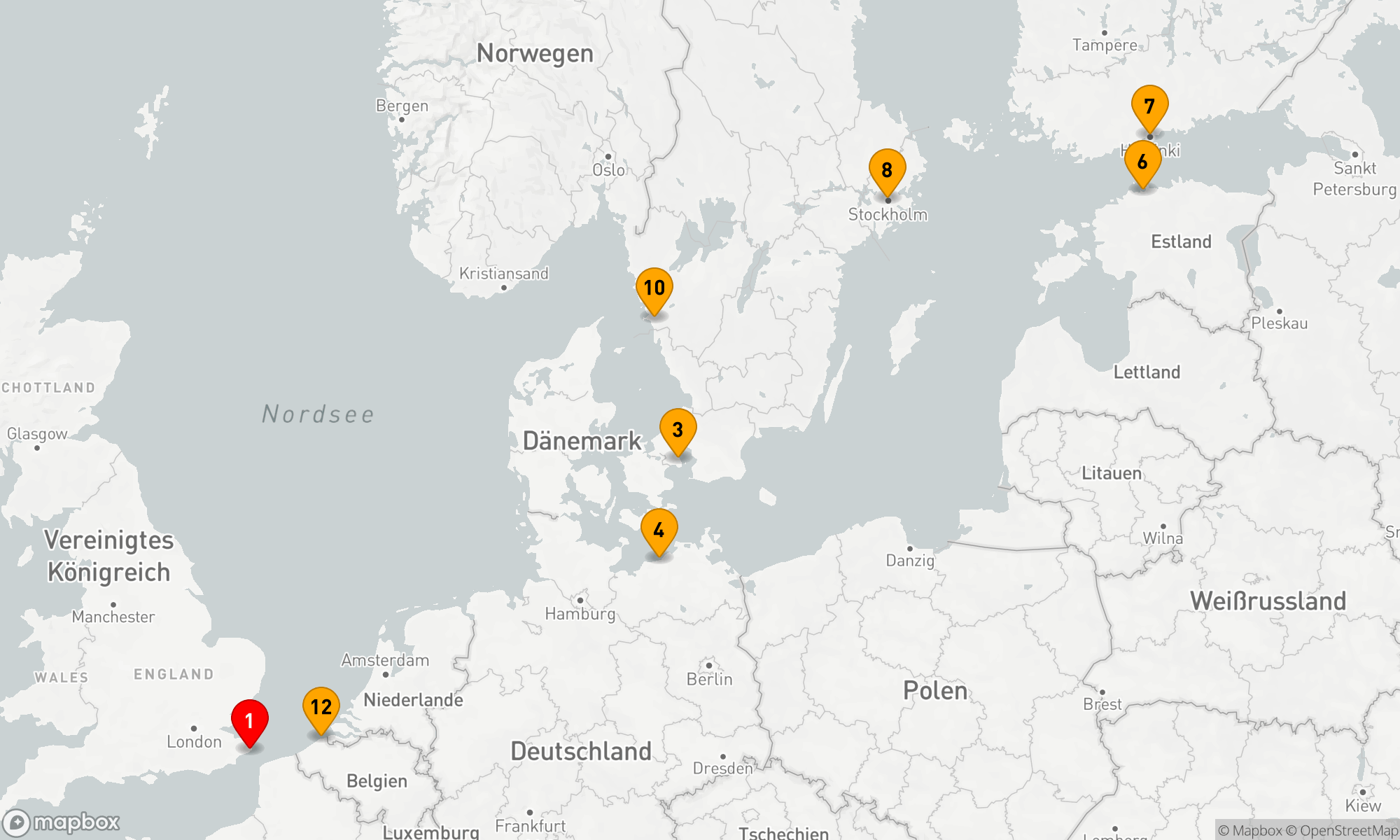 Route 12 Nächte - SKANDINAVIEN & BALTIKUM