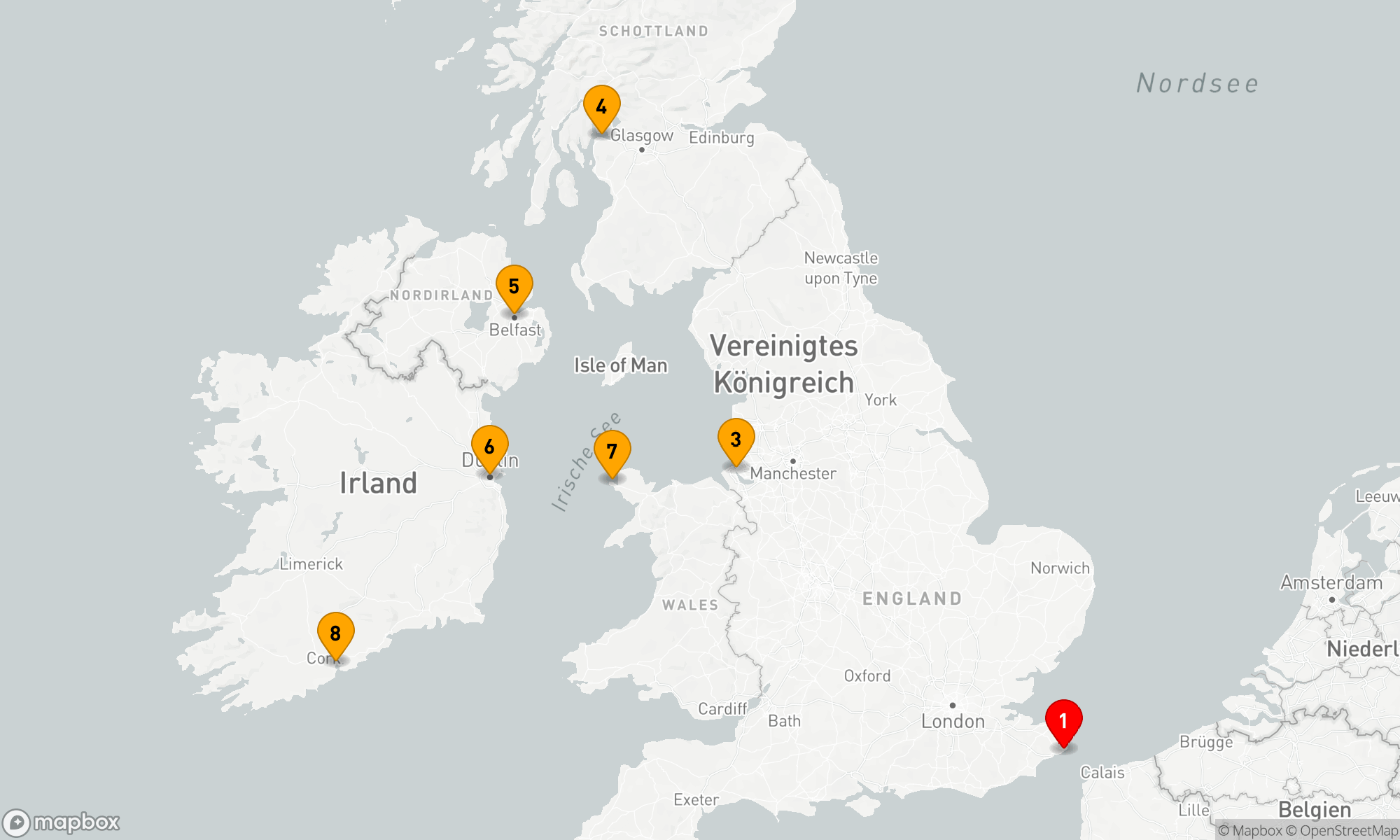 Route 9 Nächte - BRITISCHE INSELN