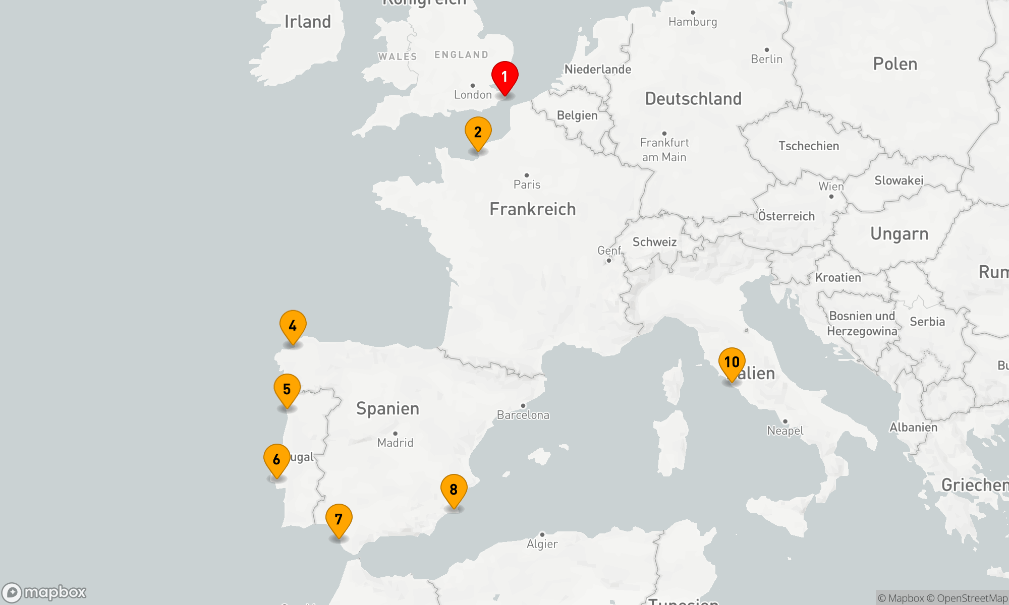 Route 9 Nächte - SPANIEN PORTUGAL & FRANKREICH