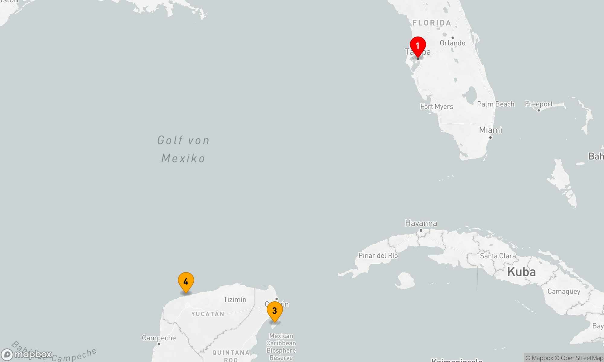 Route 5 Nächte - WESTLICHE KARIBIK