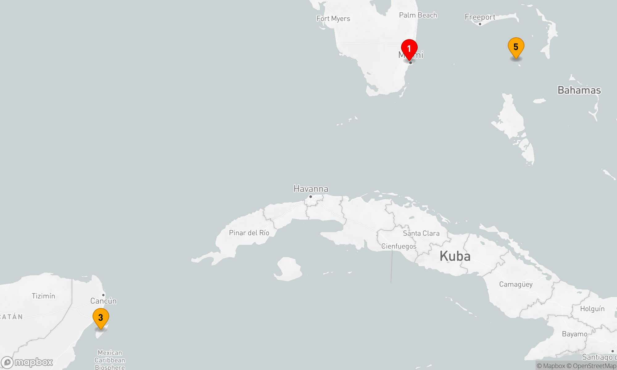 Route 5 Nächte - Karibische Traumreise ab Miami