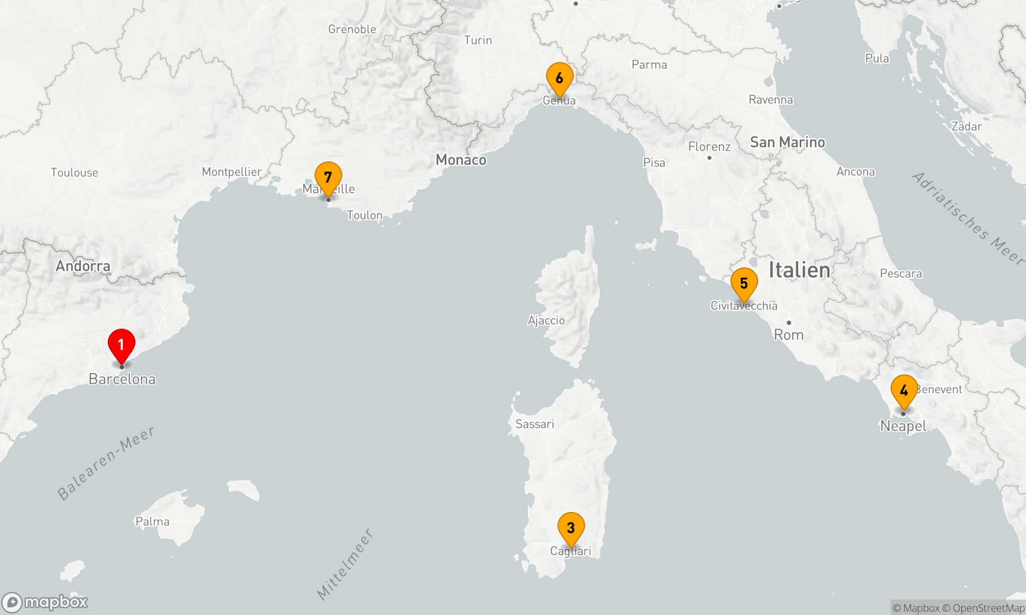 Route 7 Nächte - Mittelmeer-Mosaik: Kultur & Küste