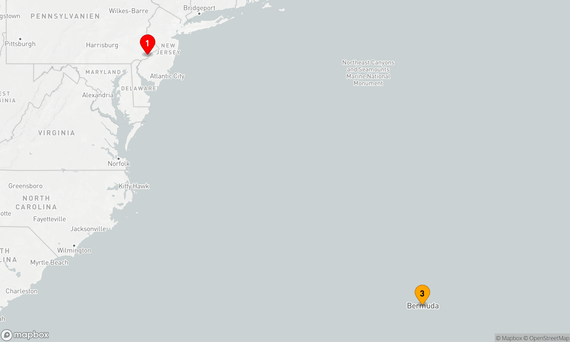 Route 7 Nächte - Perlen des Atlantiks: Philadelphia und Bermuda Abenteuer