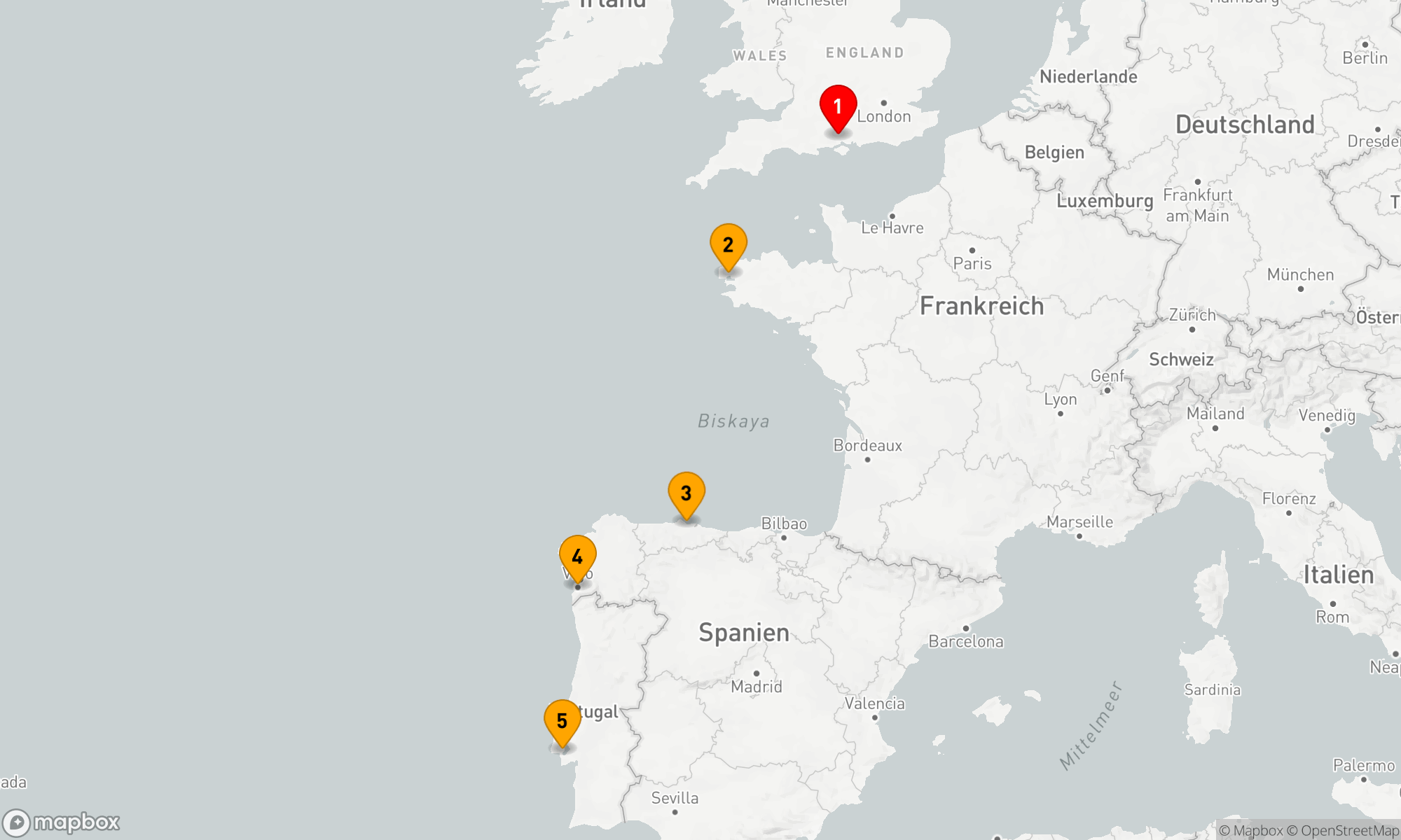 Route 7 Nächte - Atlantische Entdeckungsreise: Kulturen und Küsten