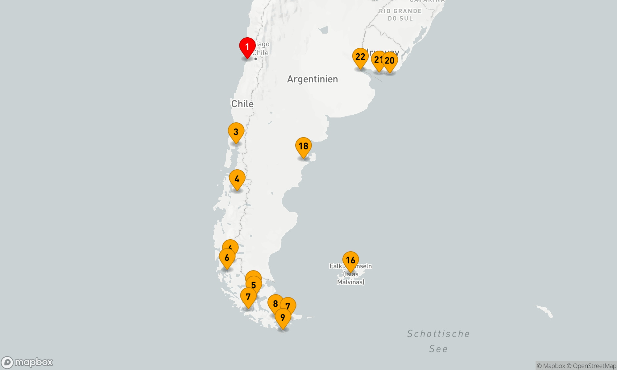 Route 22 Nächte - SÜDAMERIKA & ANTARKTIS